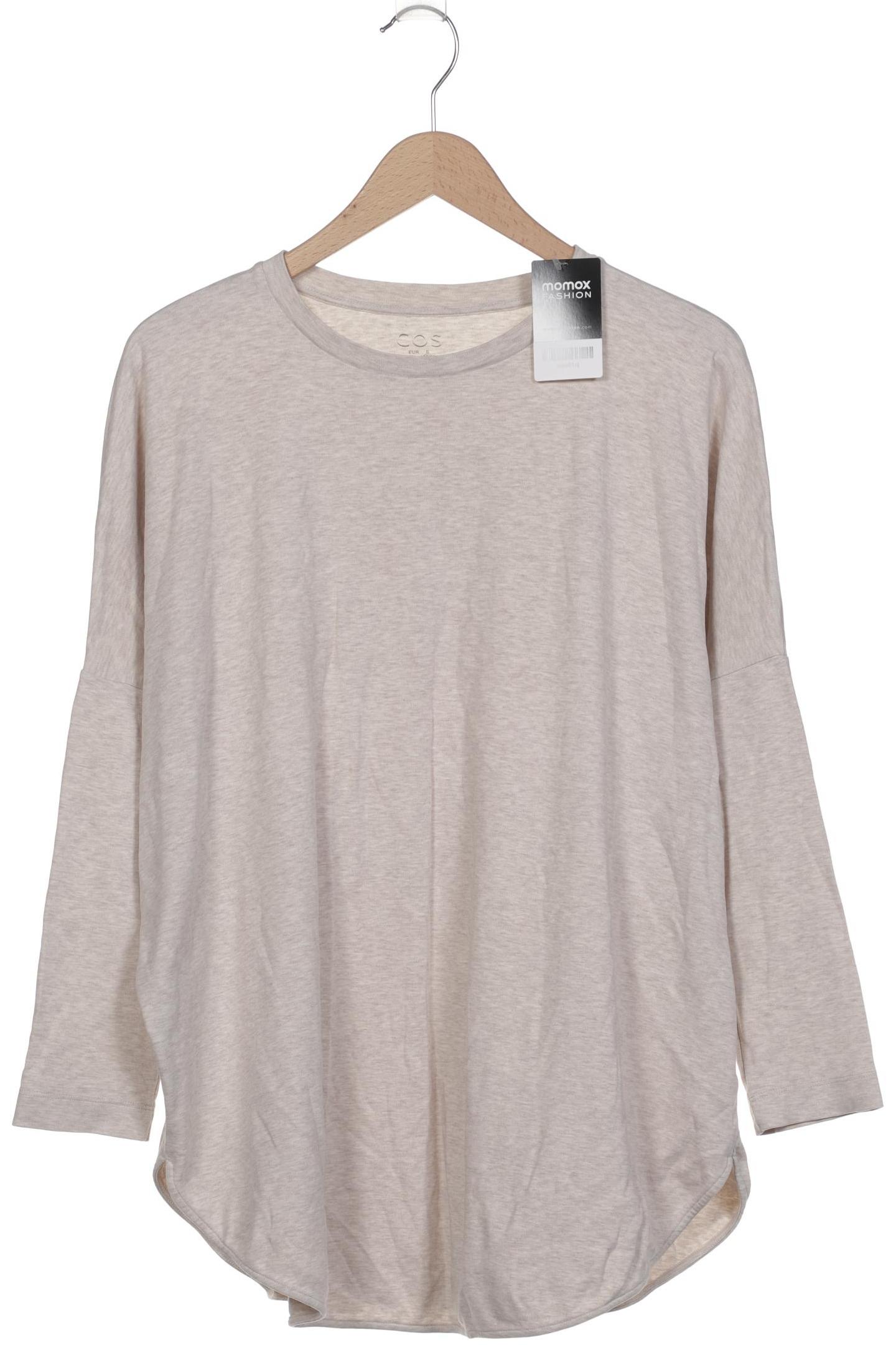

COS Damen Langarmshirt, beige, Gr. 36