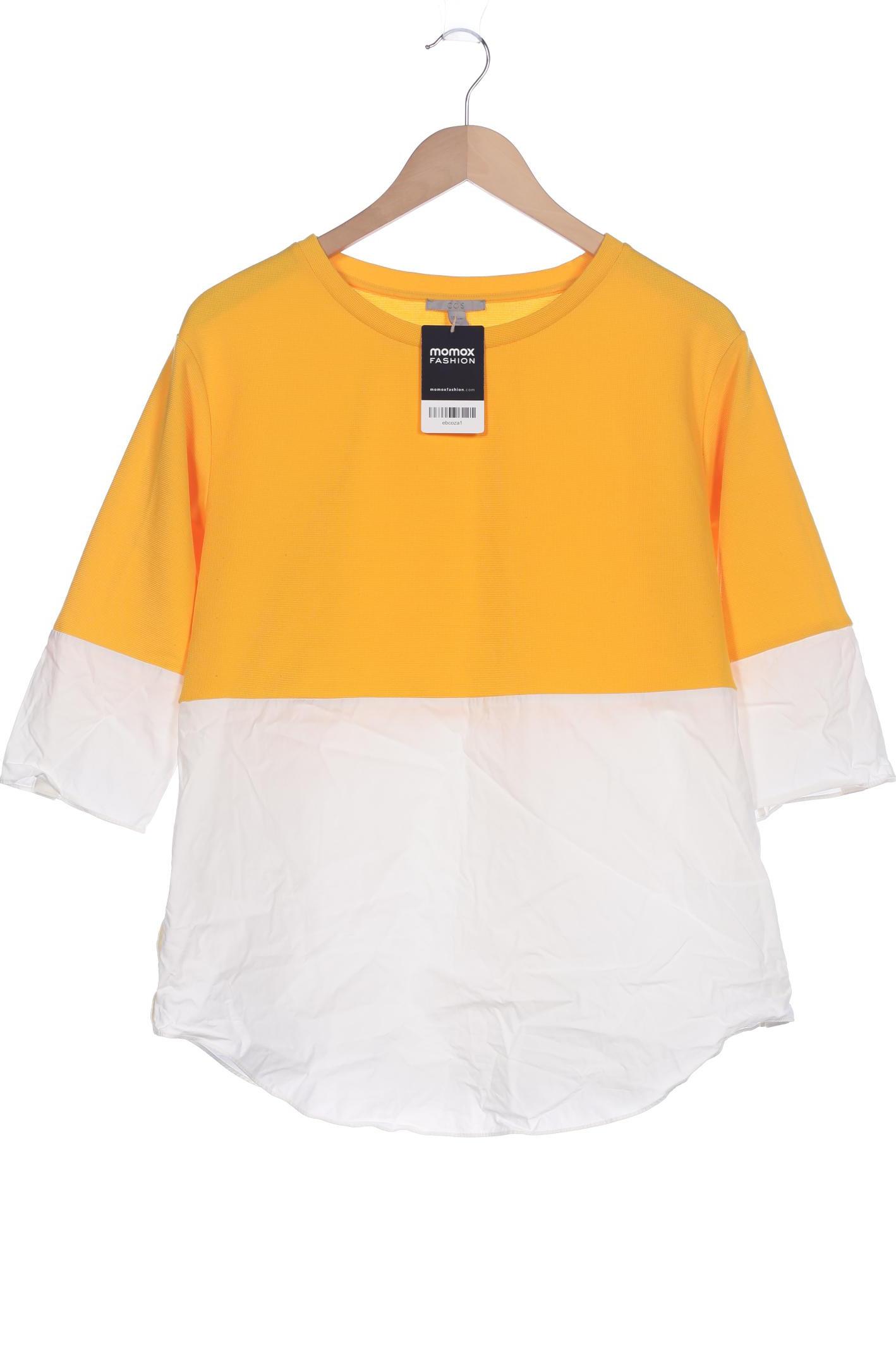

COS Damen Langarmshirt, gelb, Gr. 36