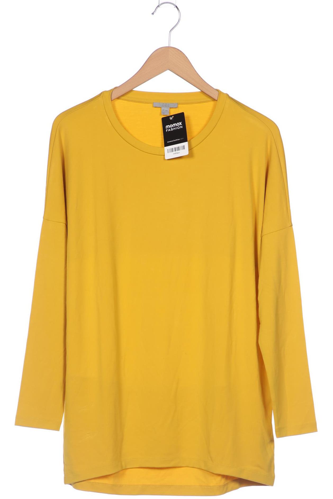 

COS Damen Langarmshirt, gelb, Gr. 36