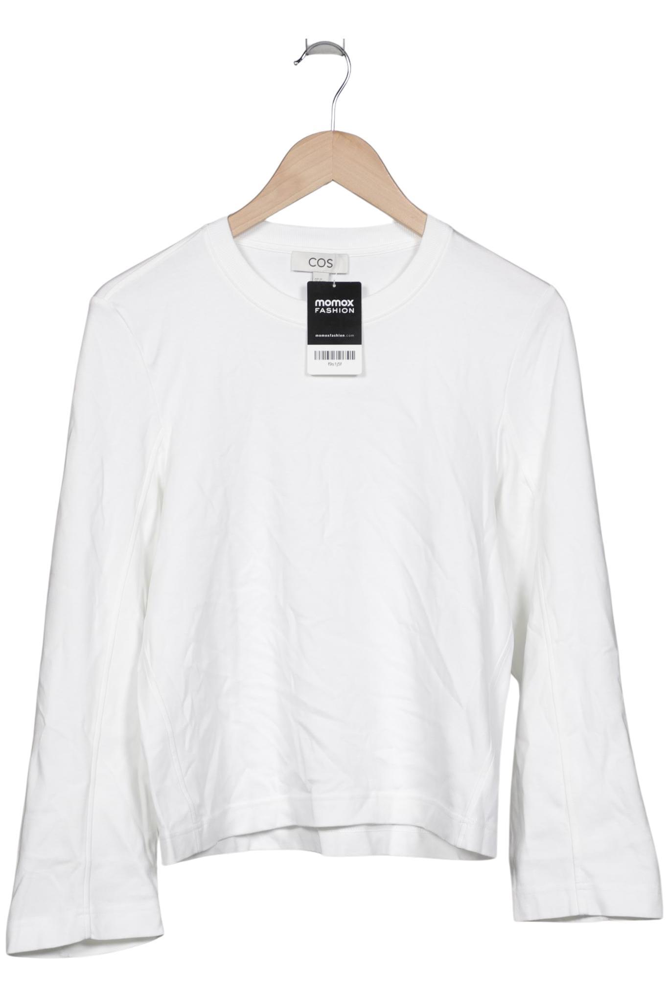 

COS Damen Langarmshirt, weiß, Gr. 34