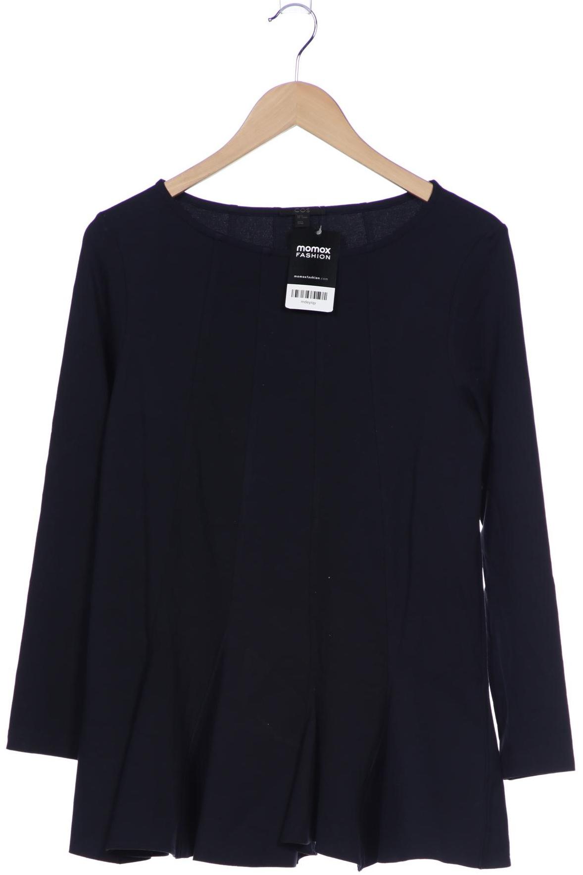 

COS Damen Langarmshirt, marineblau, Gr. 38