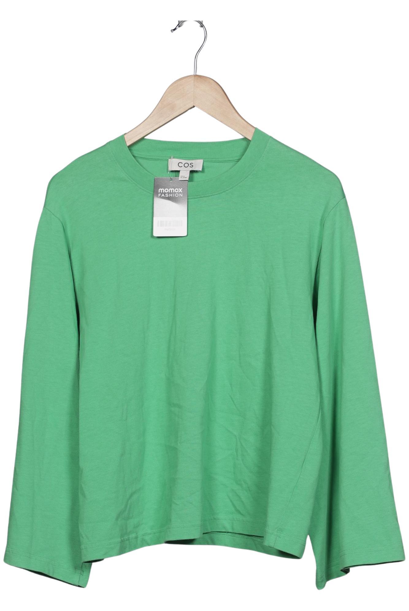 

COS Damen Langarmshirt, grün, Gr. 38