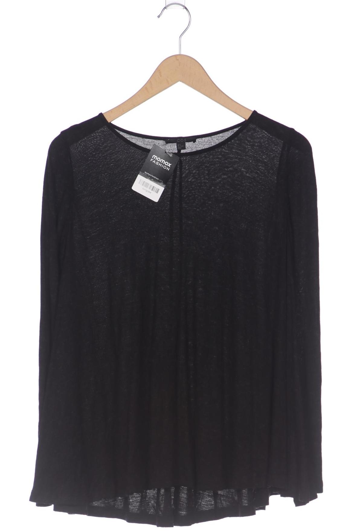 

COS Damen Langarmshirt, schwarz, Gr. 36