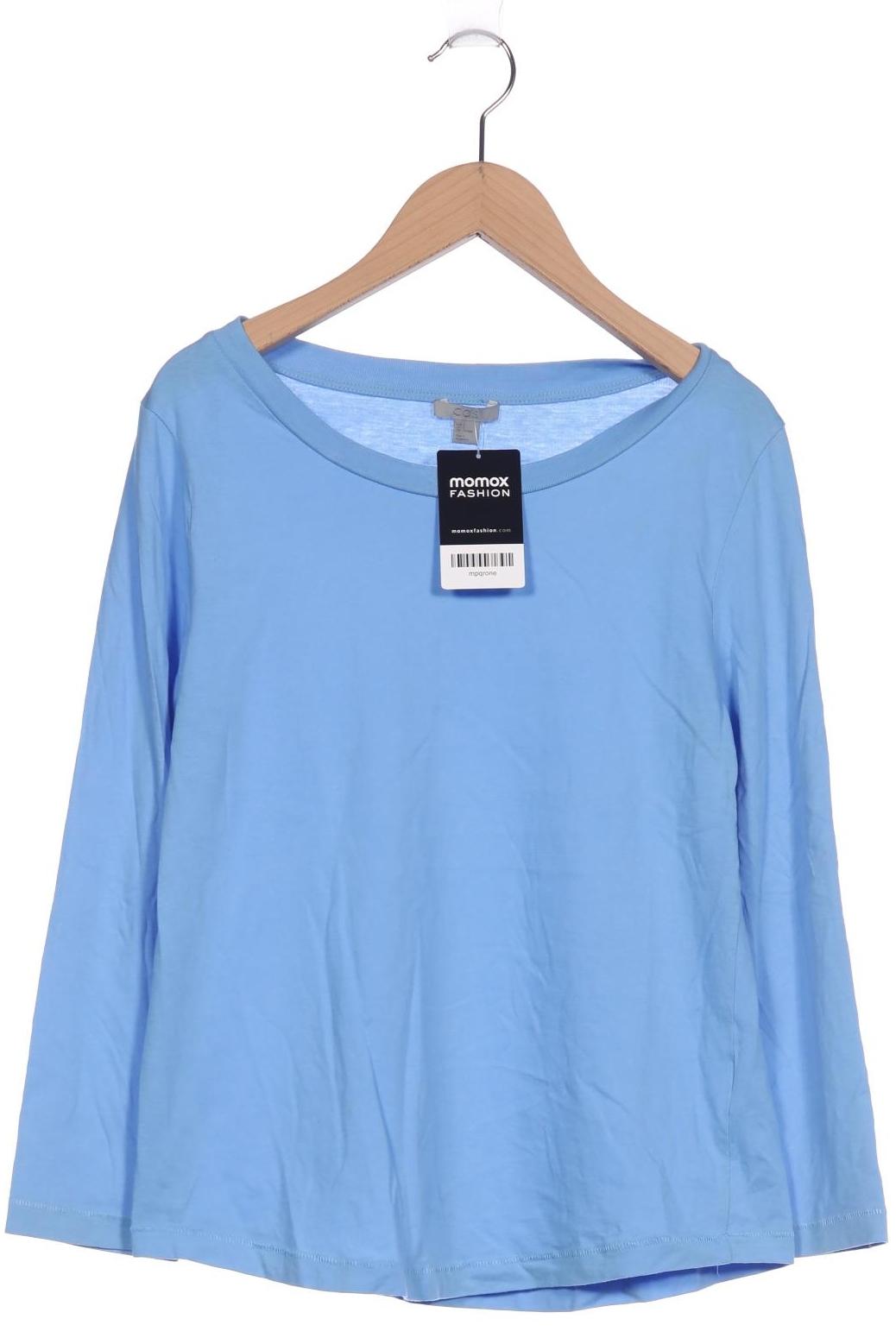 

COS Damen Langarmshirt, blau, Gr. 36