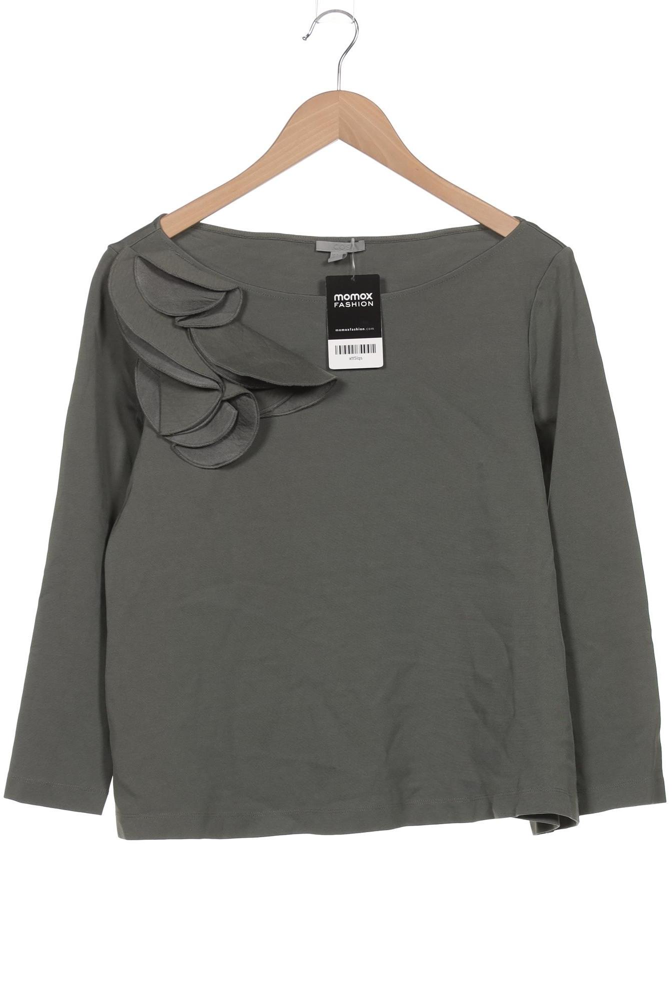 

COS Damen Langarmshirt, grün, Gr. 38