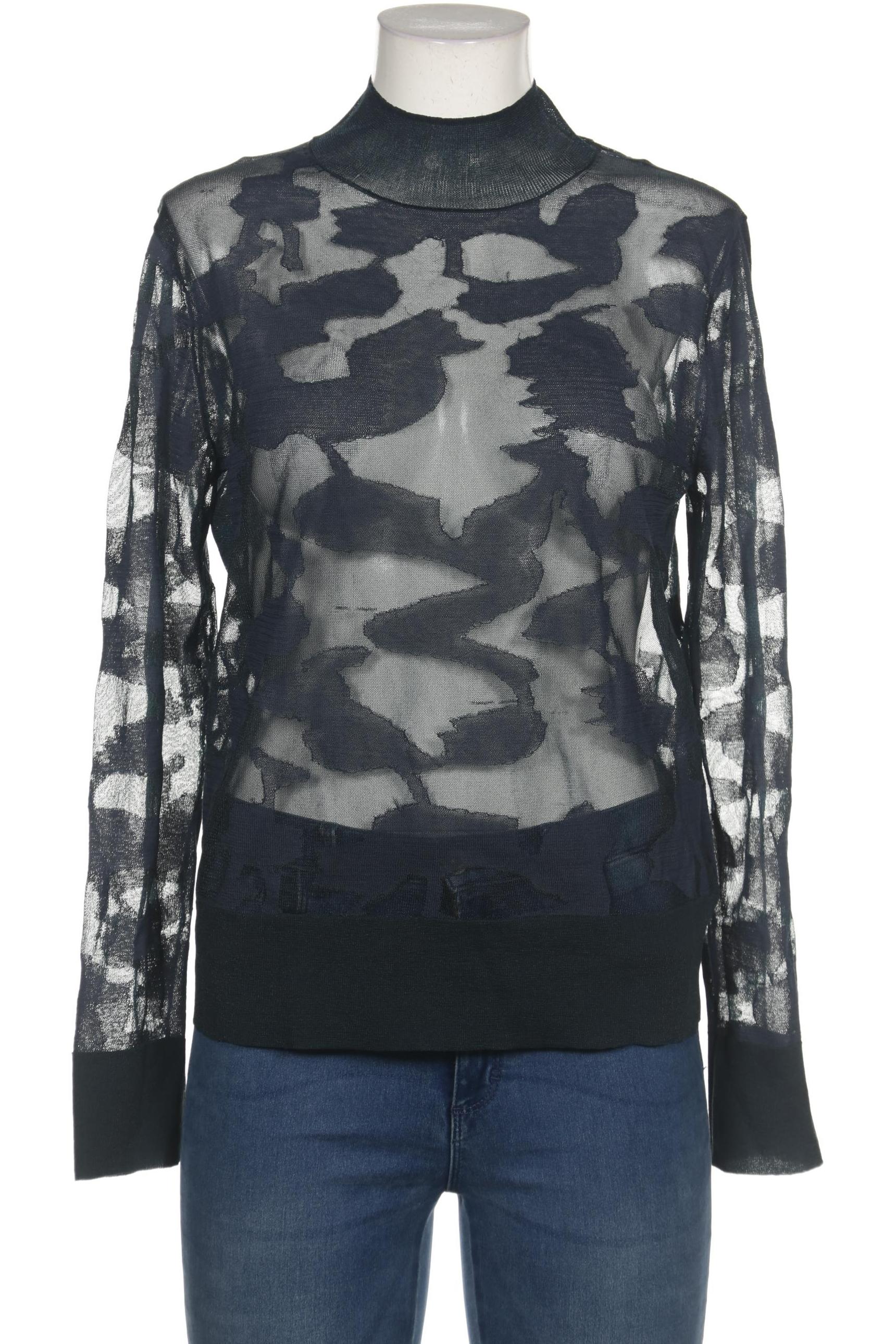 

COS Damen Langarmshirt, marineblau, Gr. 38