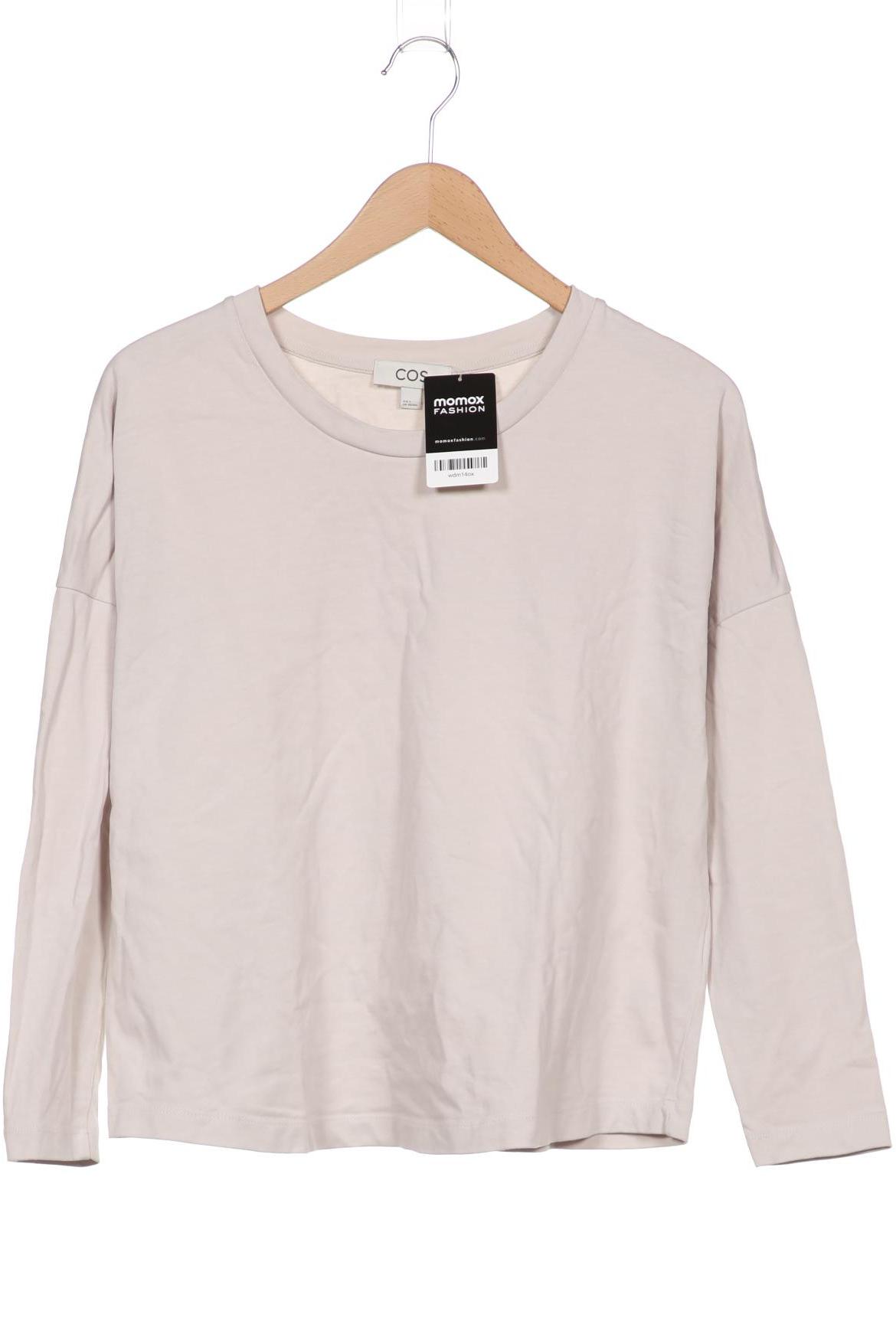 

COS Damen Langarmshirt, beige, Gr. 36