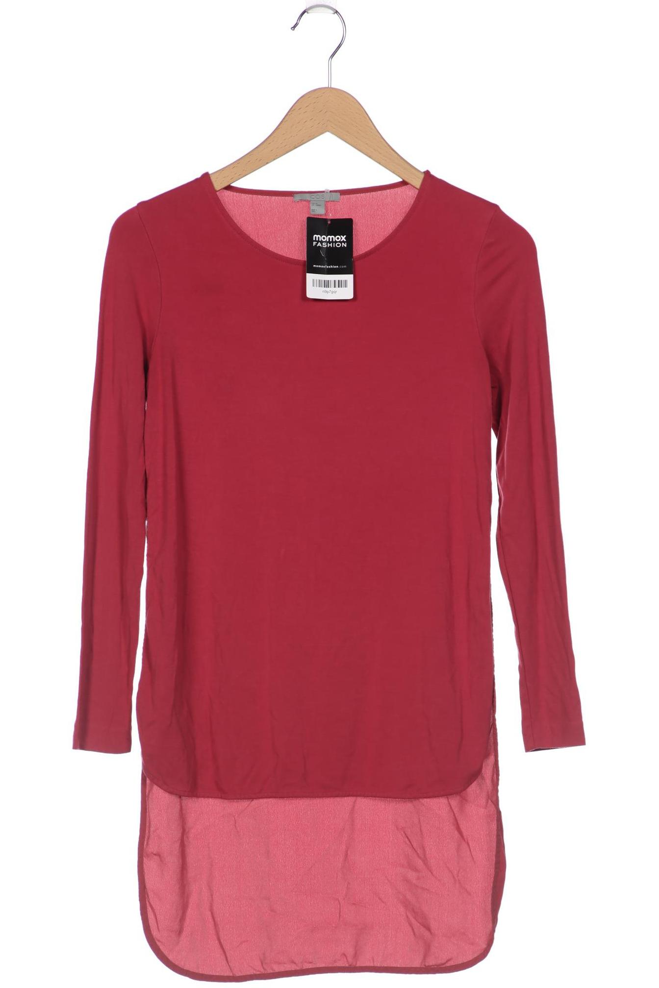 

COS Damen Langarmshirt, bordeaux