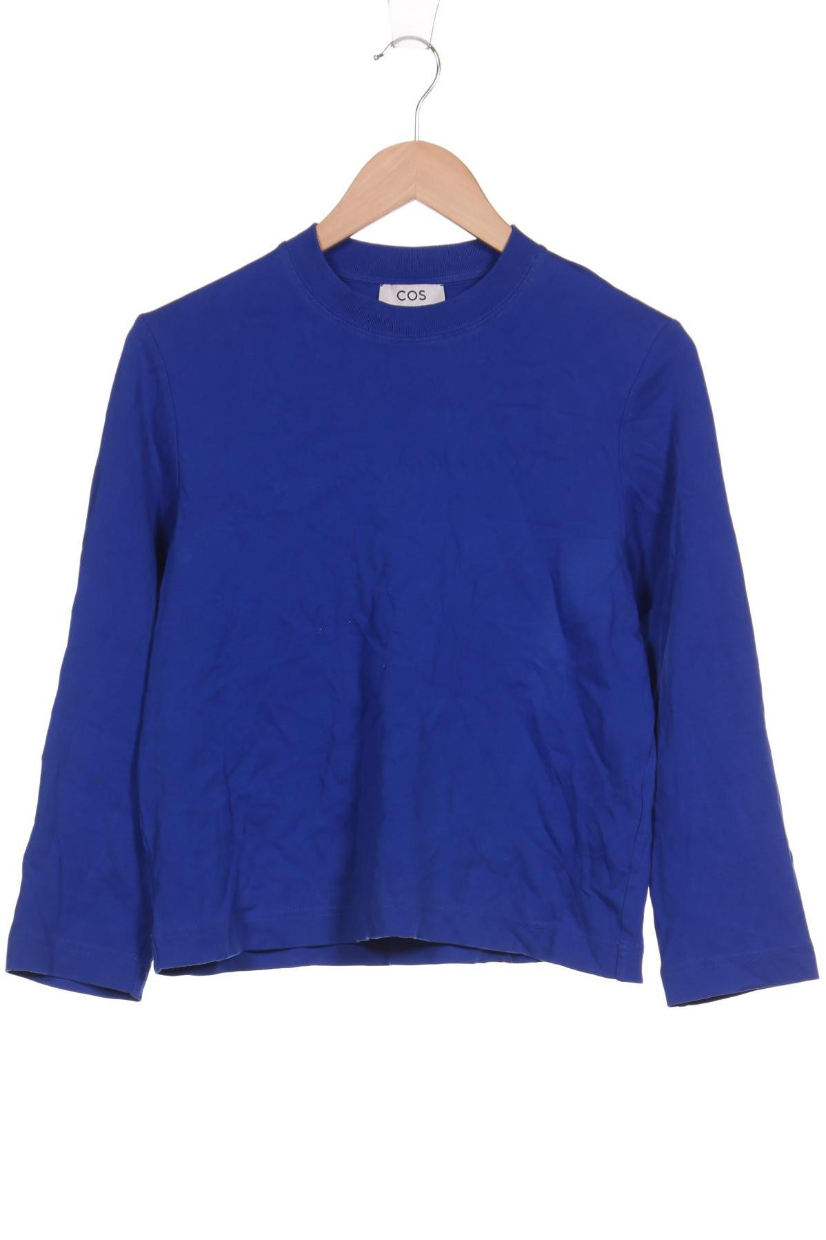 

COS Damen Langarmshirt, blau, Gr. 38