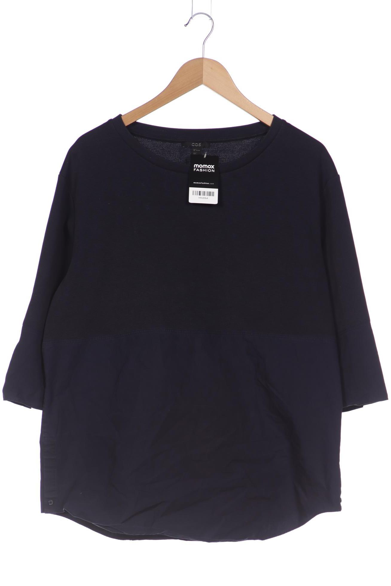 

COS Damen Langarmshirt, marineblau, Gr. 42