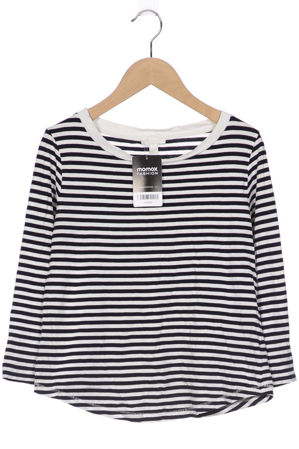 

COS Damen Langarmshirt, marineblau, Gr. 34
