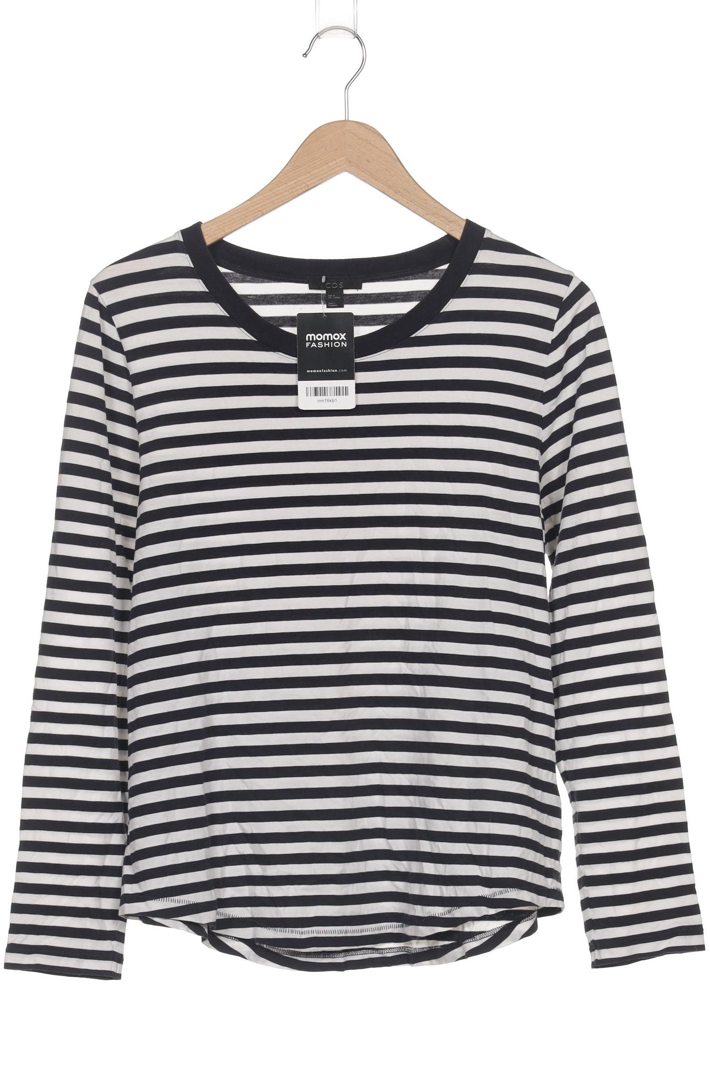 

COS Damen Langarmshirt, marineblau, Gr. 38