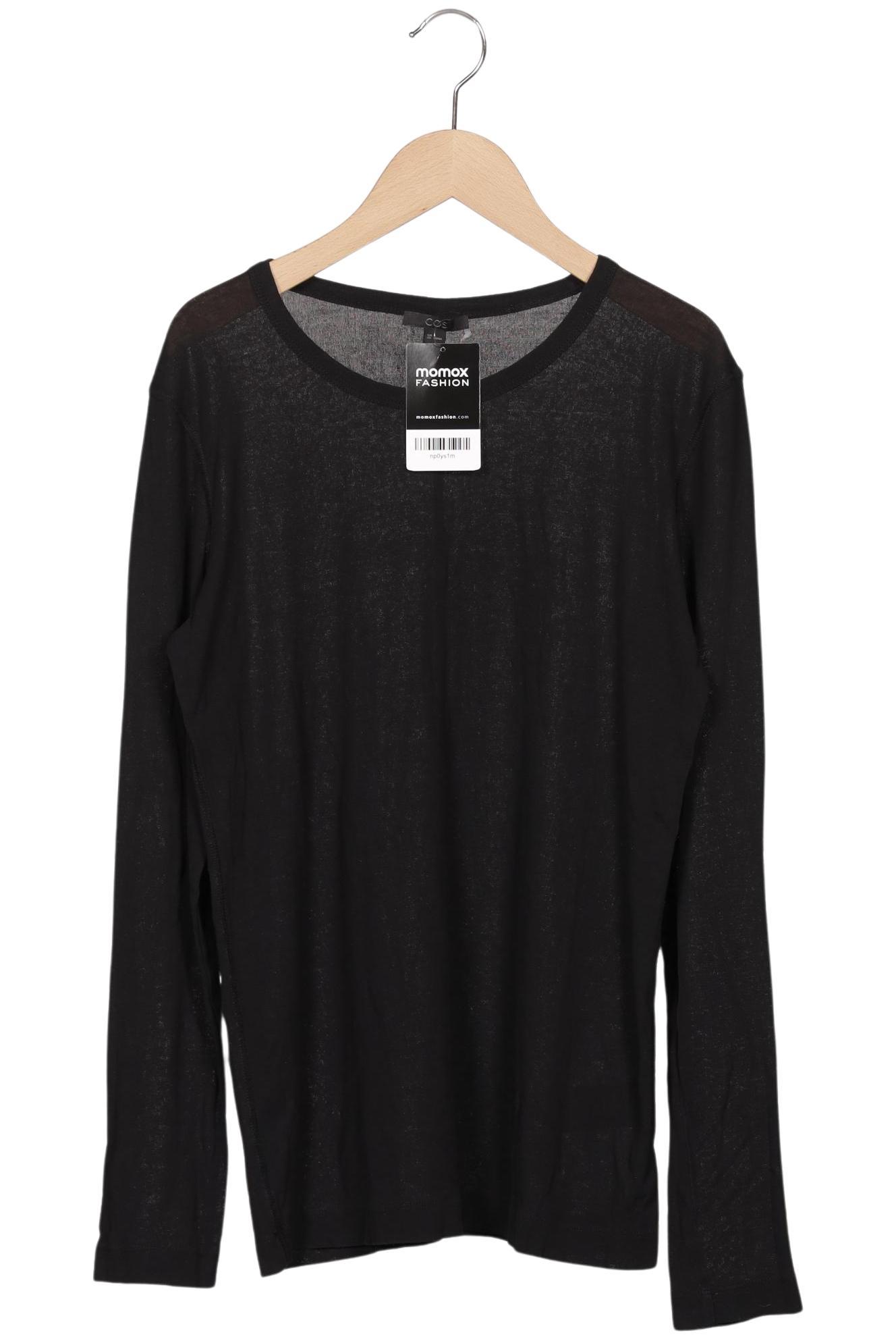 

COS Damen Langarmshirt, schwarz, Gr. 38