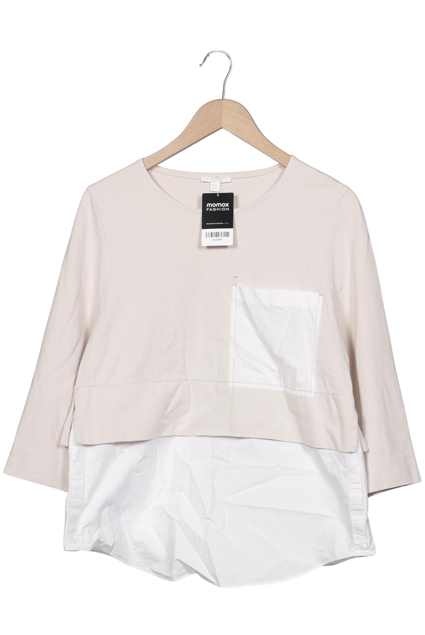 

COS Damen Langarmshirt, beige, Gr. 36