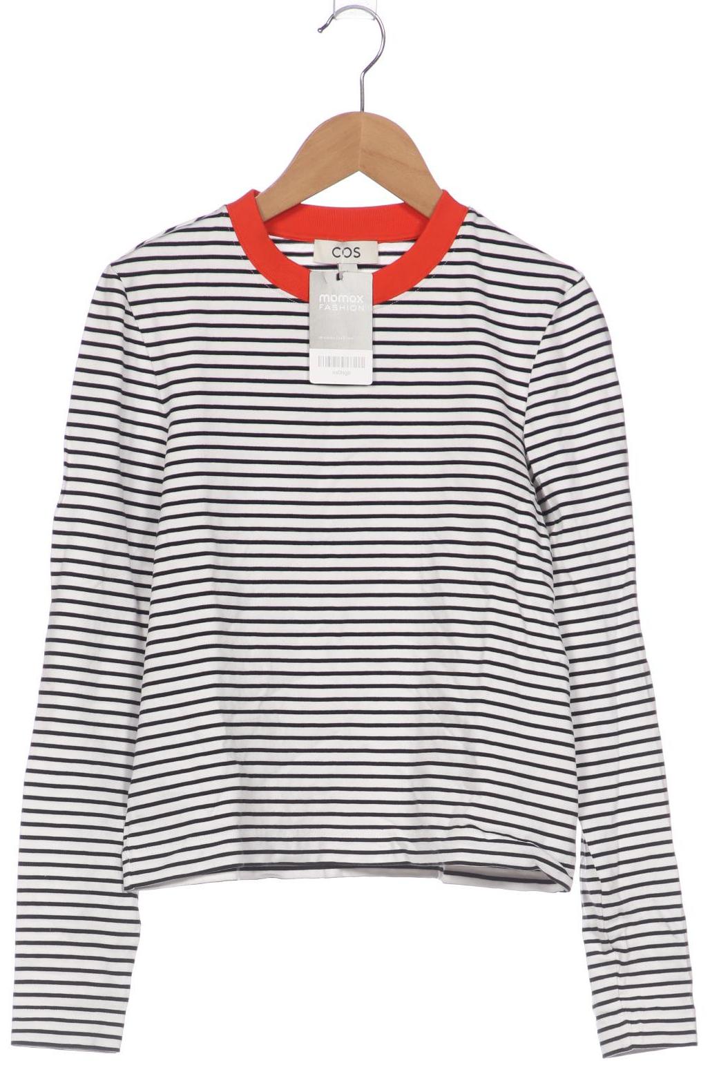 

COS Damen Langarmshirt, weiß, Gr. 36