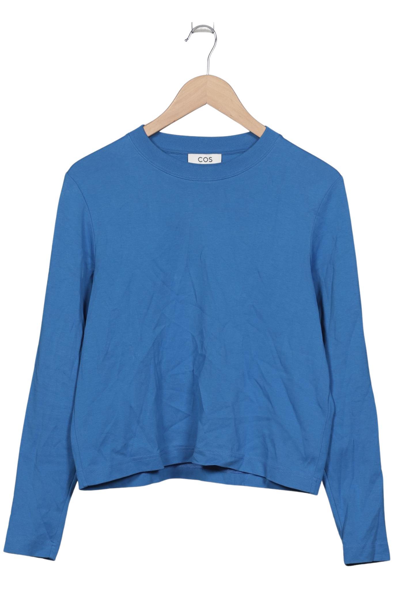 

COS Damen Langarmshirt, blau, Gr. 38