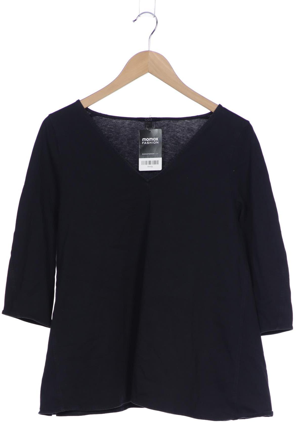 

COS Damen Langarmshirt, marineblau, Gr. 36