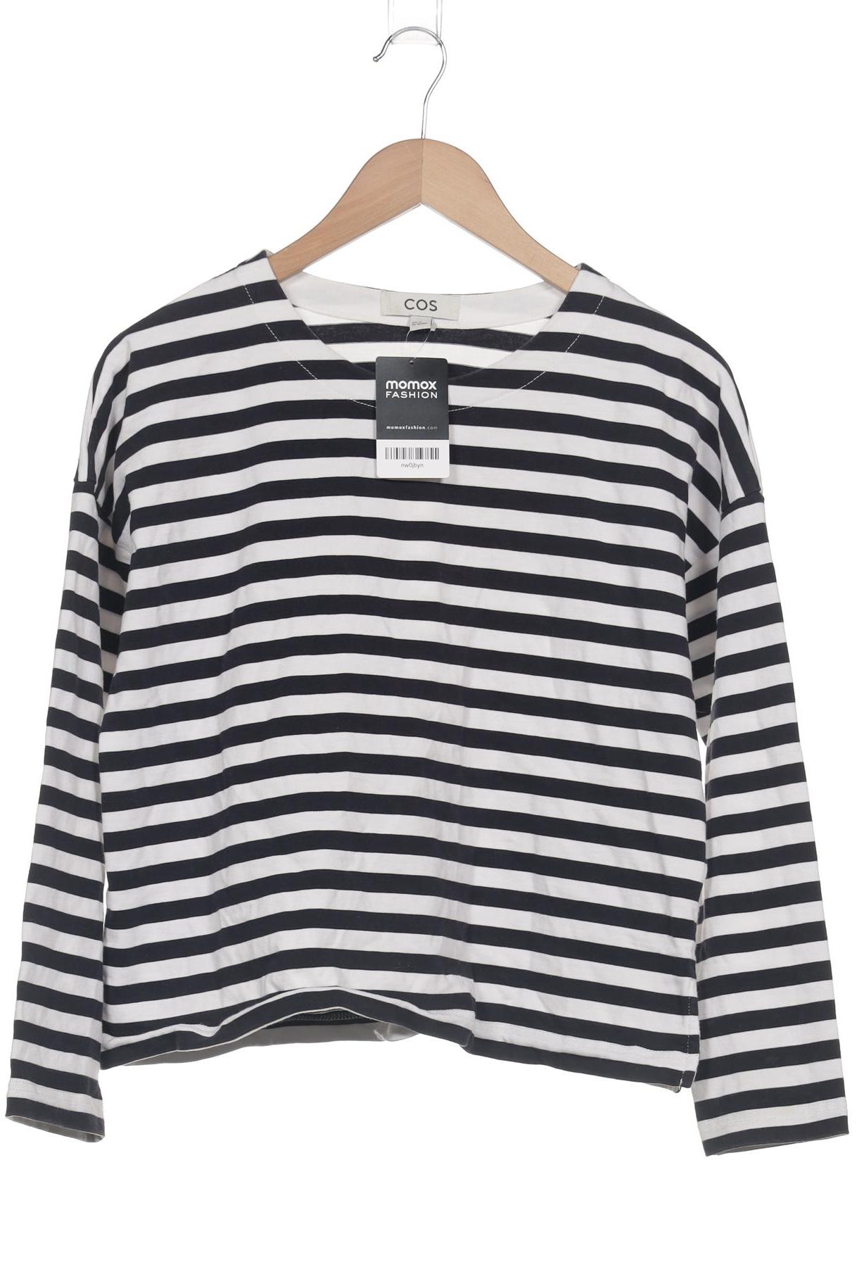

COS Damen Langarmshirt, marineblau, Gr. 34