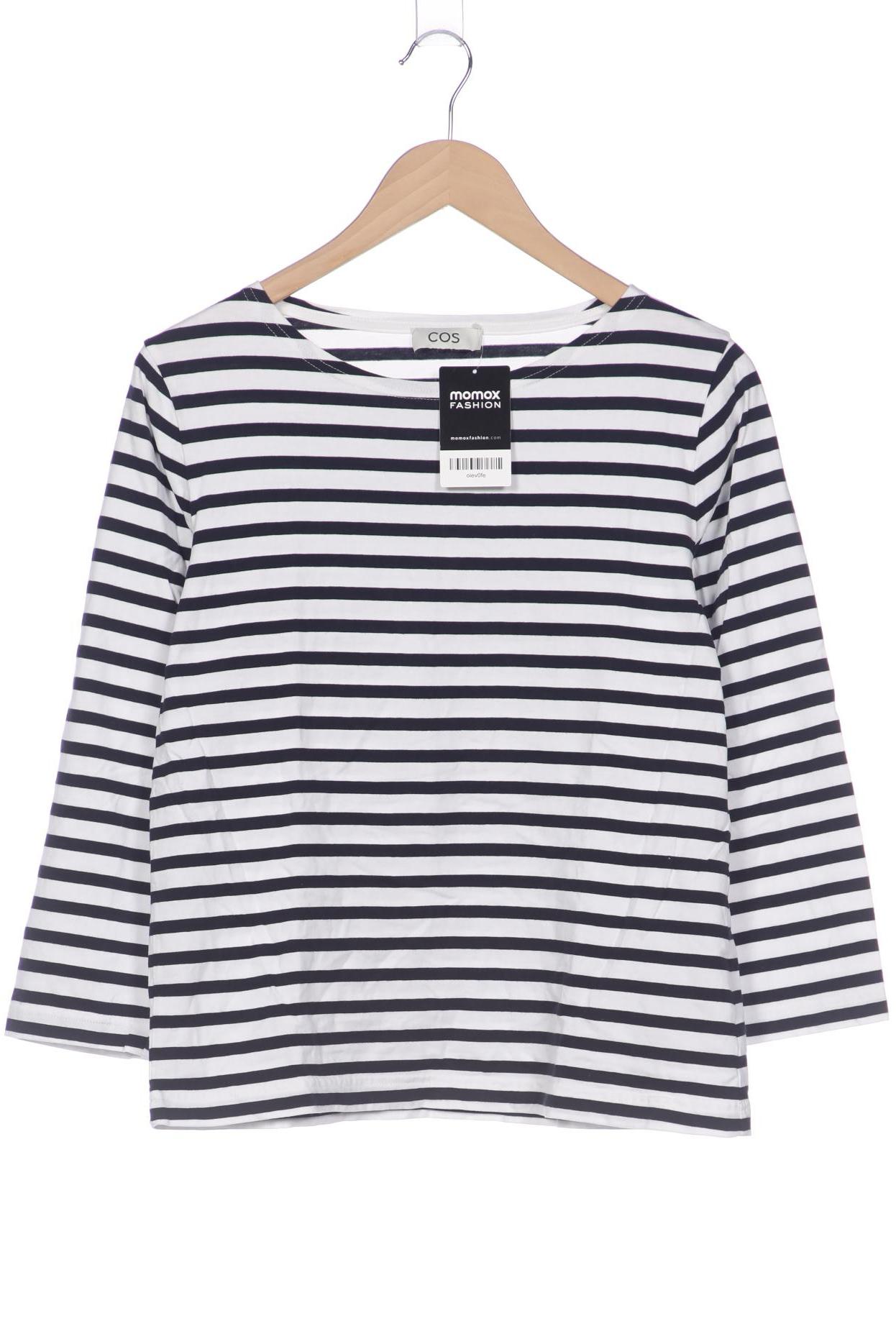 

COS Damen Langarmshirt, marineblau, Gr. 38