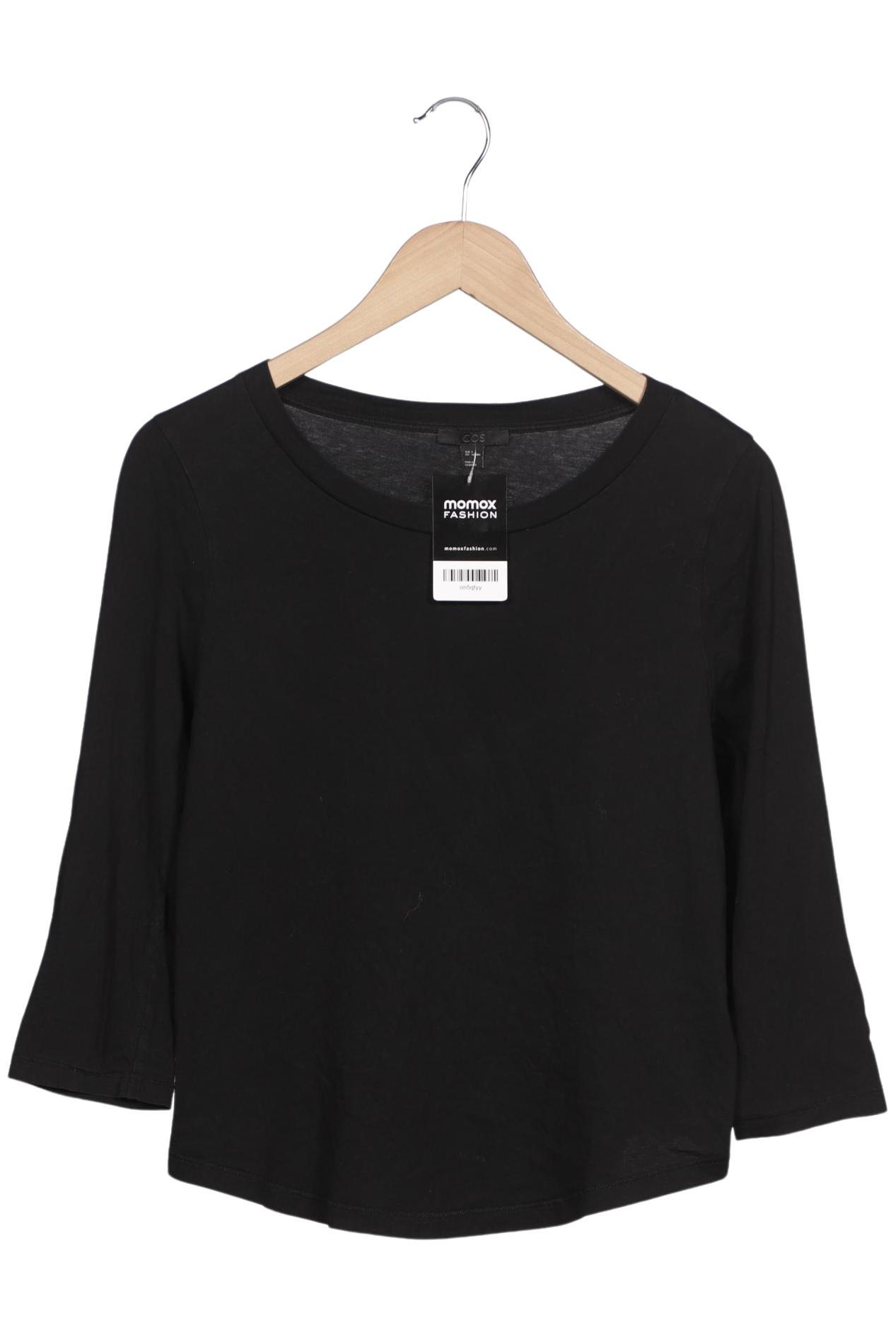 

COS Damen Langarmshirt, schwarz, Gr. 36