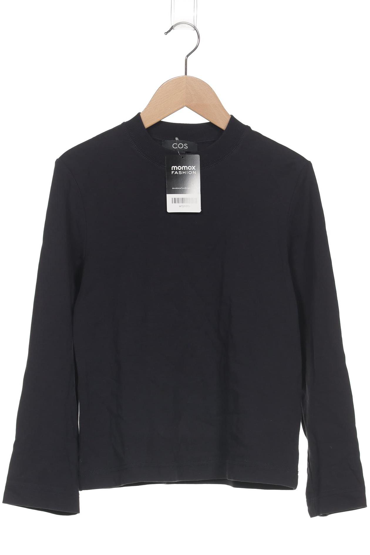 

COS Damen Langarmshirt, marineblau, Gr. 34