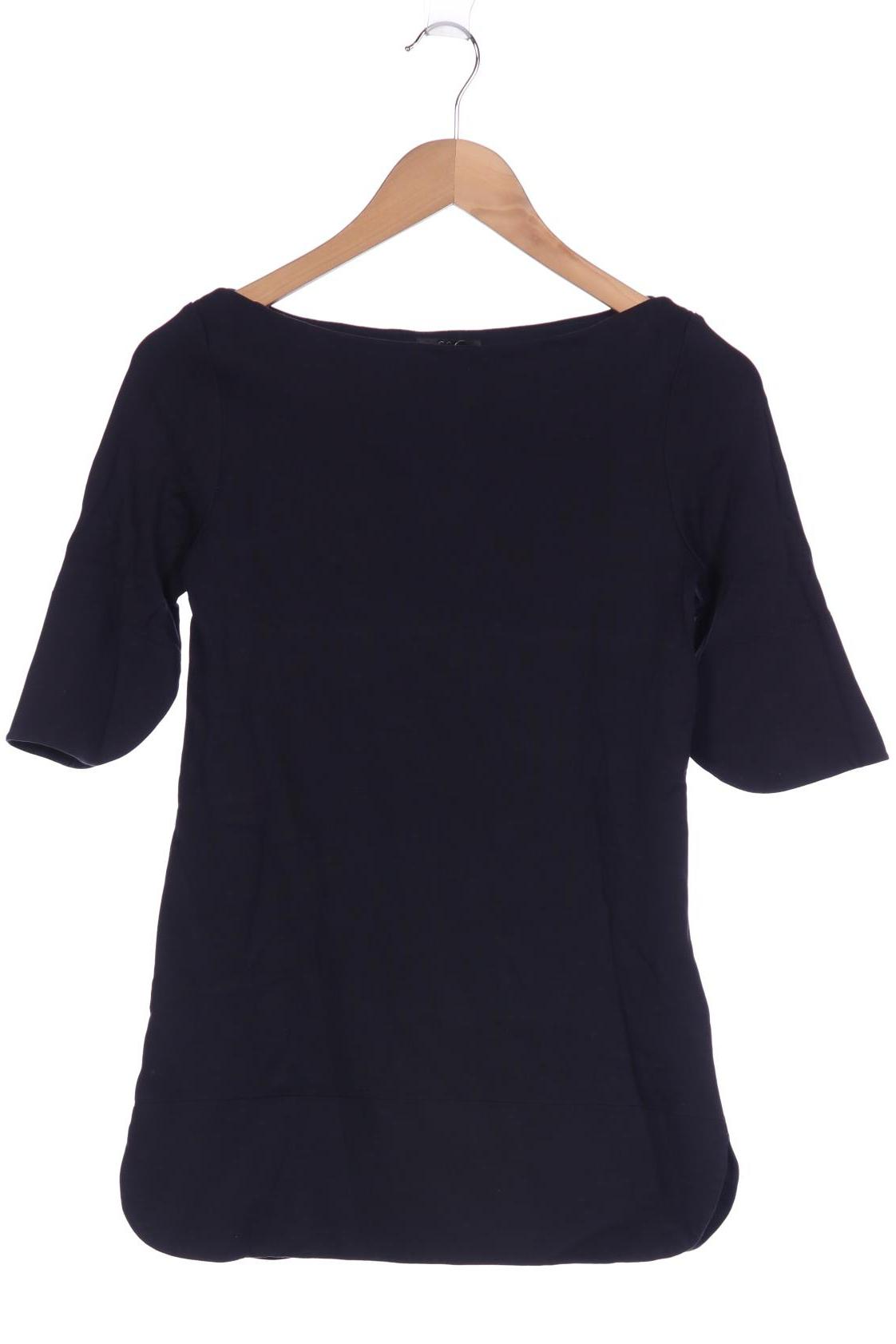 

COS Damen Langarmshirt, marineblau, Gr. 34
