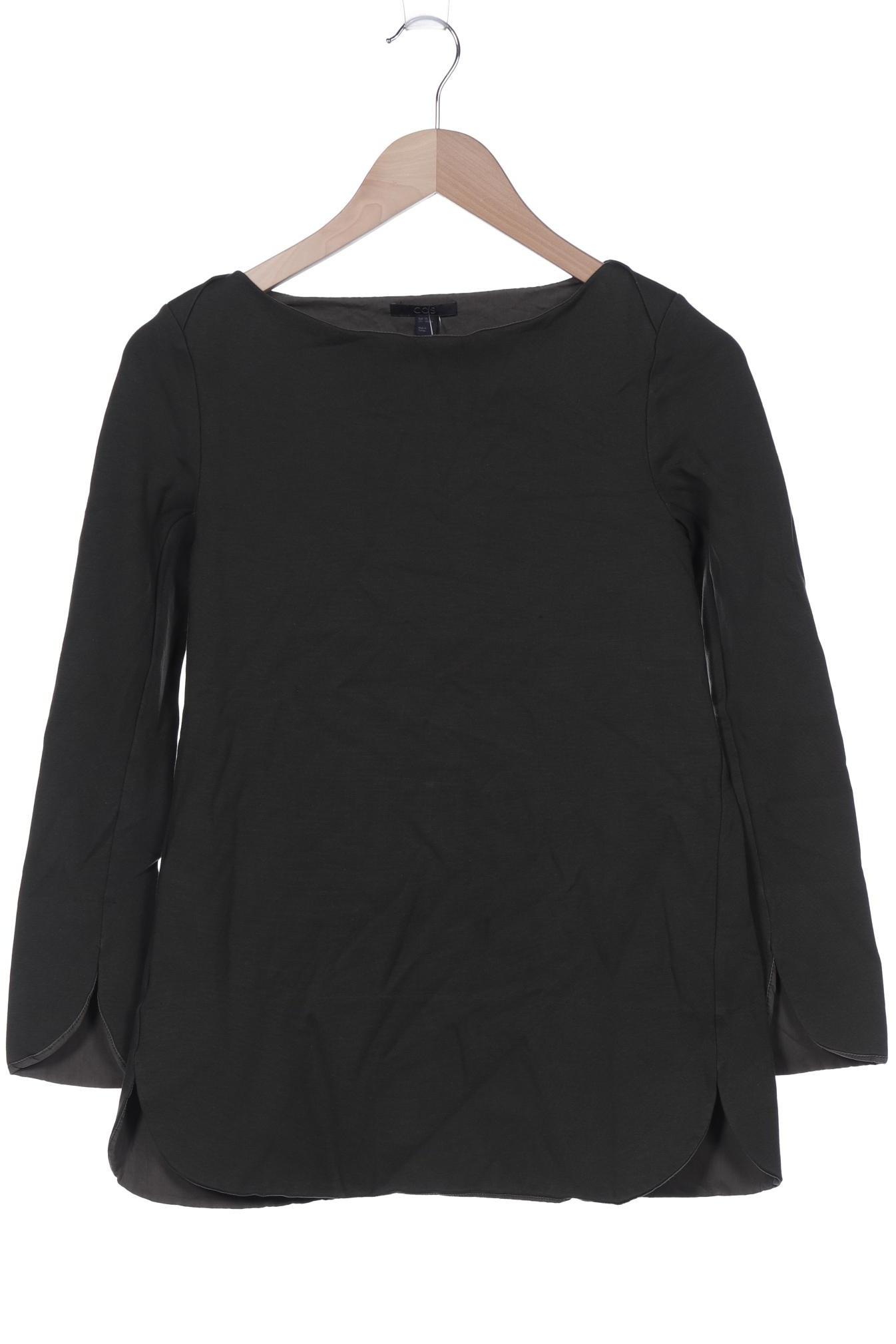

COS Damen Langarmshirt, grün, Gr. 34