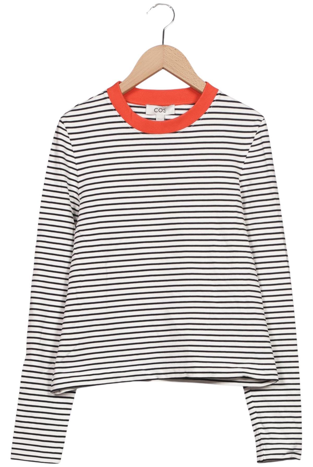 

COS Damen Langarmshirt, weiß, Gr. 36