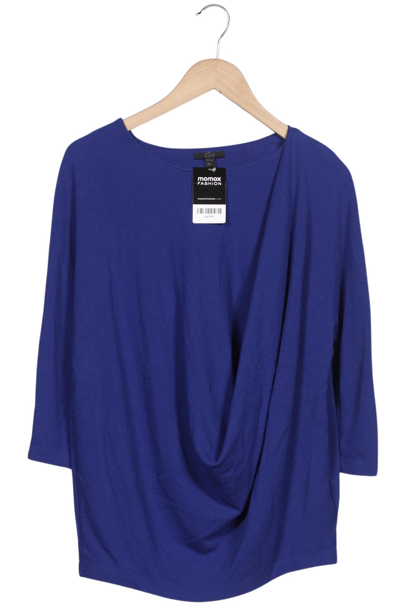 

COS Damen Langarmshirt, blau, Gr. 36