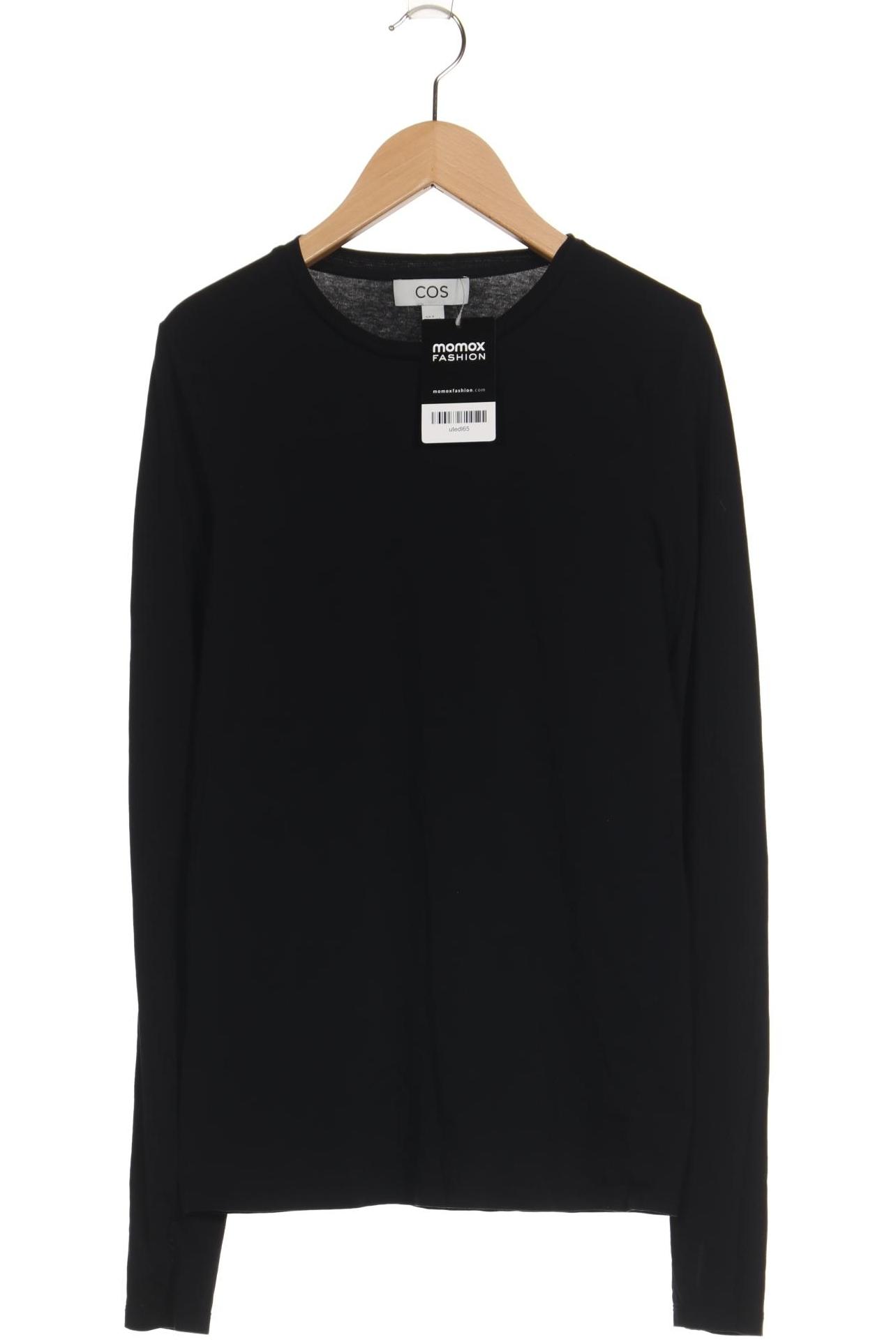 

COS Damen Langarmshirt, schwarz, Gr. 38