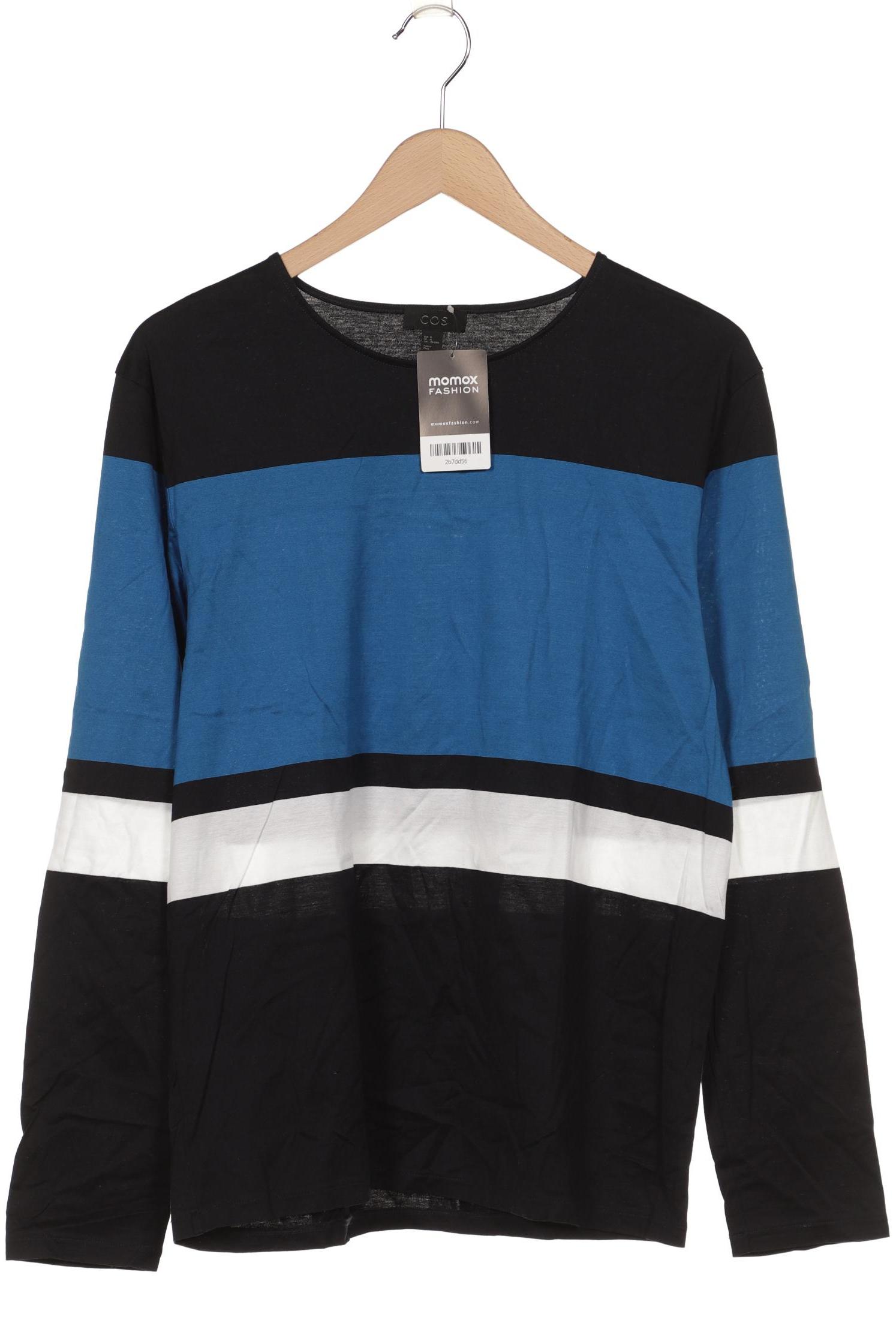 

COS Damen Langarmshirt, blau, Gr. 38