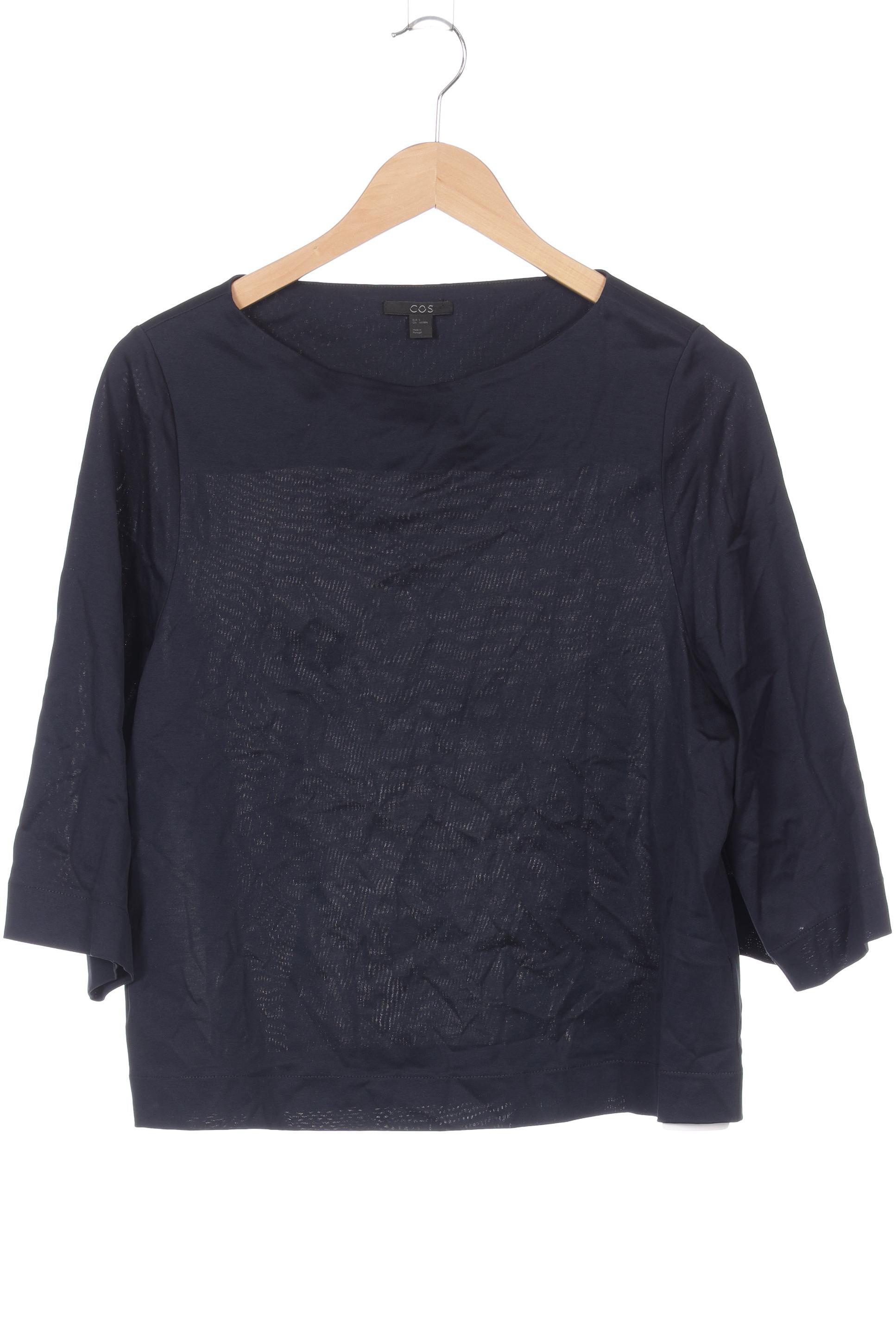

COS Damen Langarmshirt, blau, Gr. 36