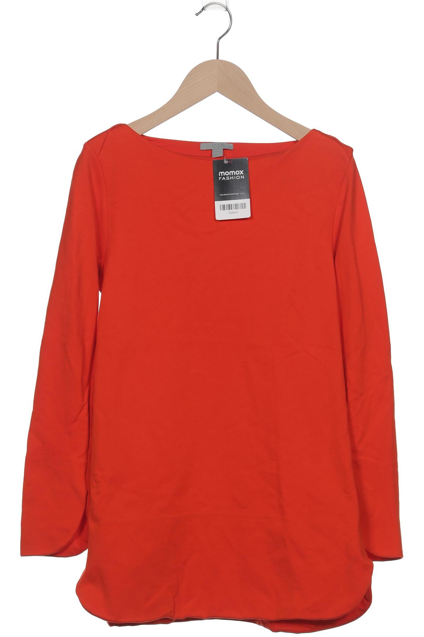 

COS Damen Langarmshirt, orange, Gr. 36