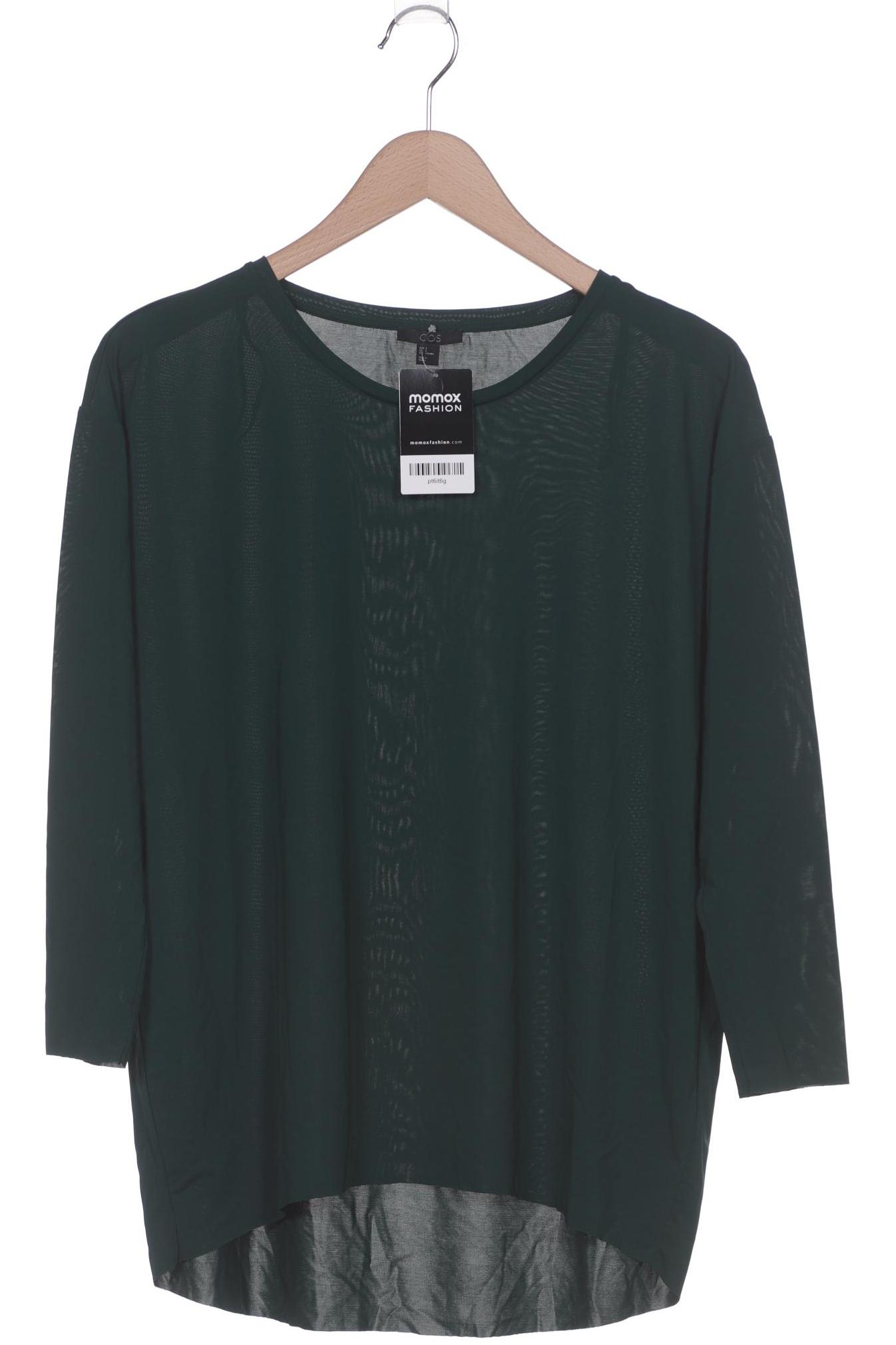 

COS Damen Langarmshirt, grün, Gr. 36