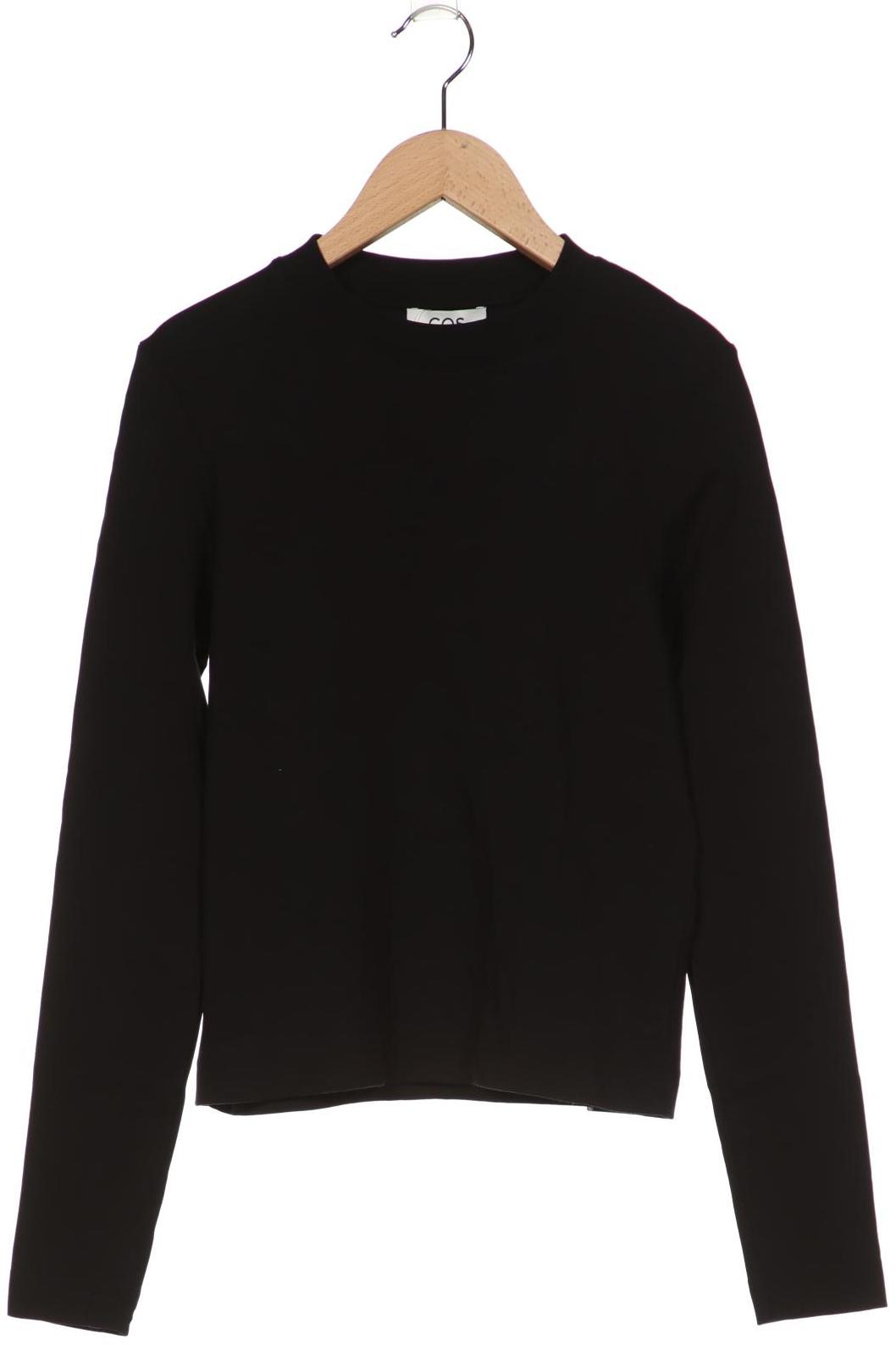 

COS Damen Langarmshirt, schwarz, Gr. 34