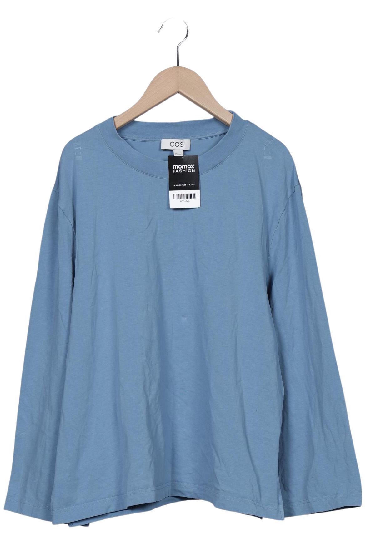 

COS Damen Langarmshirt, blau, Gr. 42