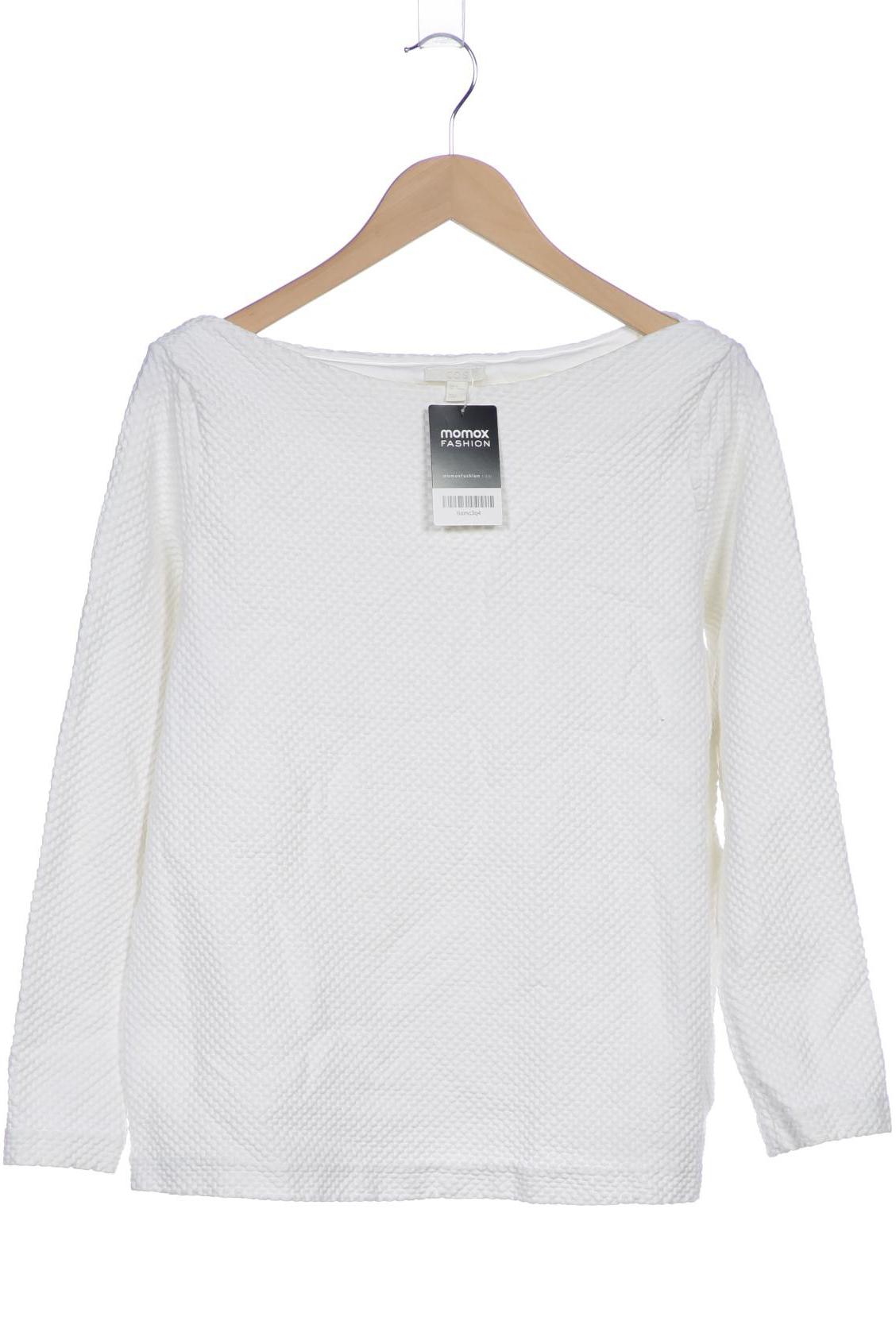 

COS Damen Langarmshirt, weiß, Gr. 38