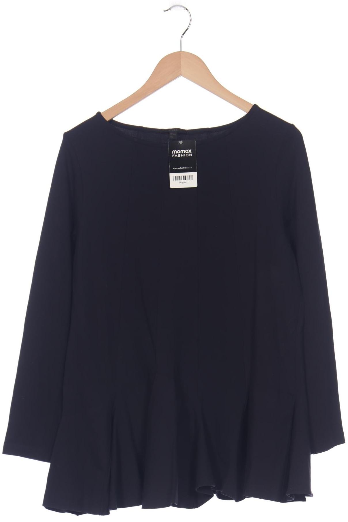 

COS Damen Langarmshirt, marineblau, Gr. 38
