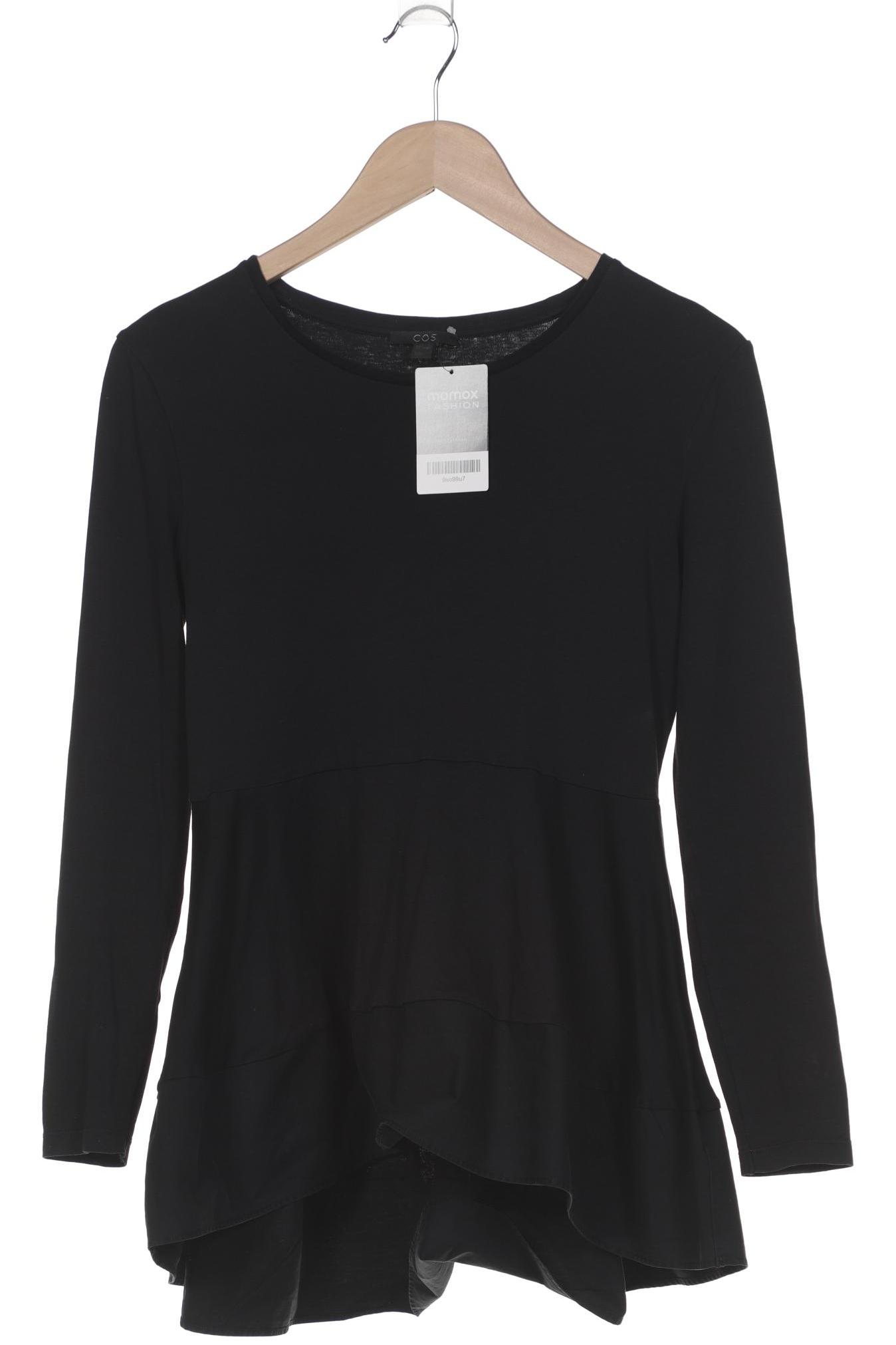 

COS Damen Langarmshirt, schwarz, Gr. 36