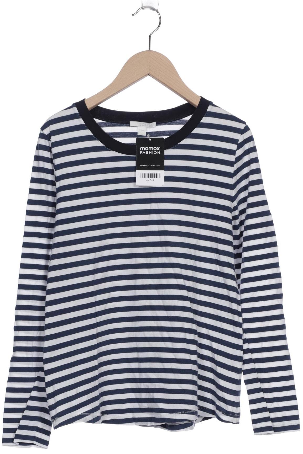 

COS Damen Langarmshirt, blau, Gr. 36