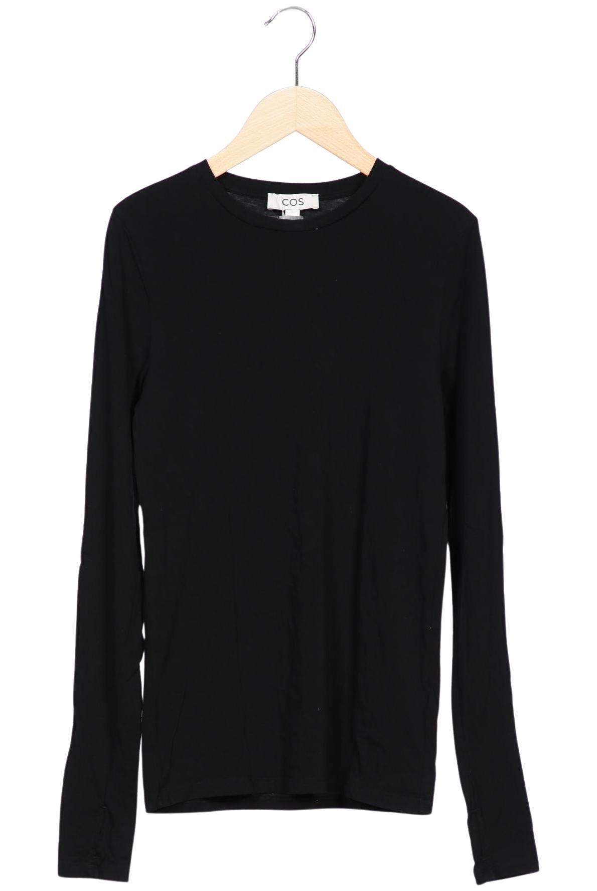 

COS Damen Langarmshirt, schwarz, Gr. 38