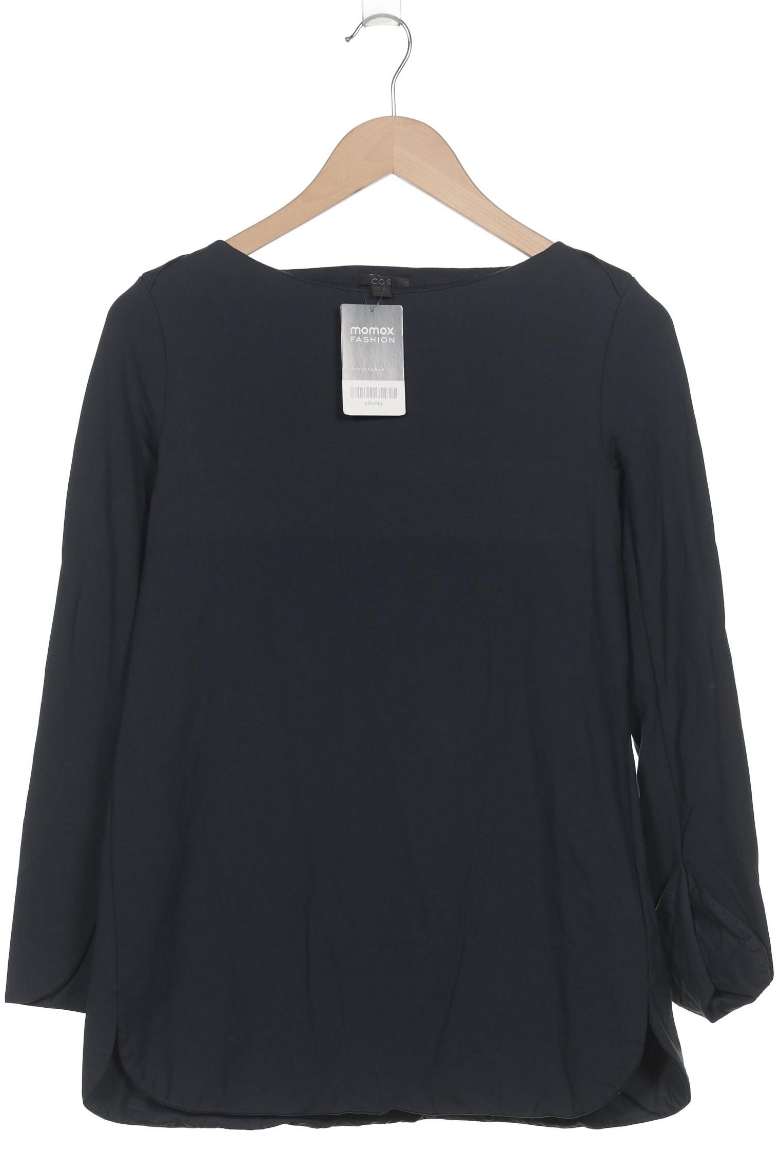 

COS Damen Langarmshirt, marineblau, Gr. 36