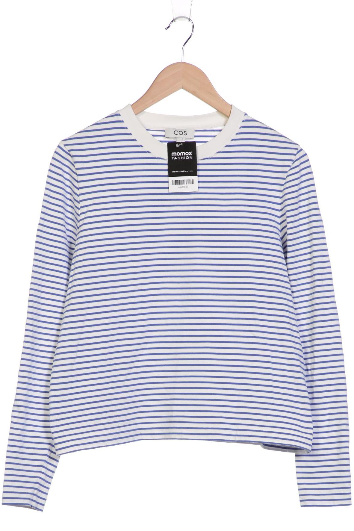 

COS Damen Langarmshirt, blau, Gr. 42