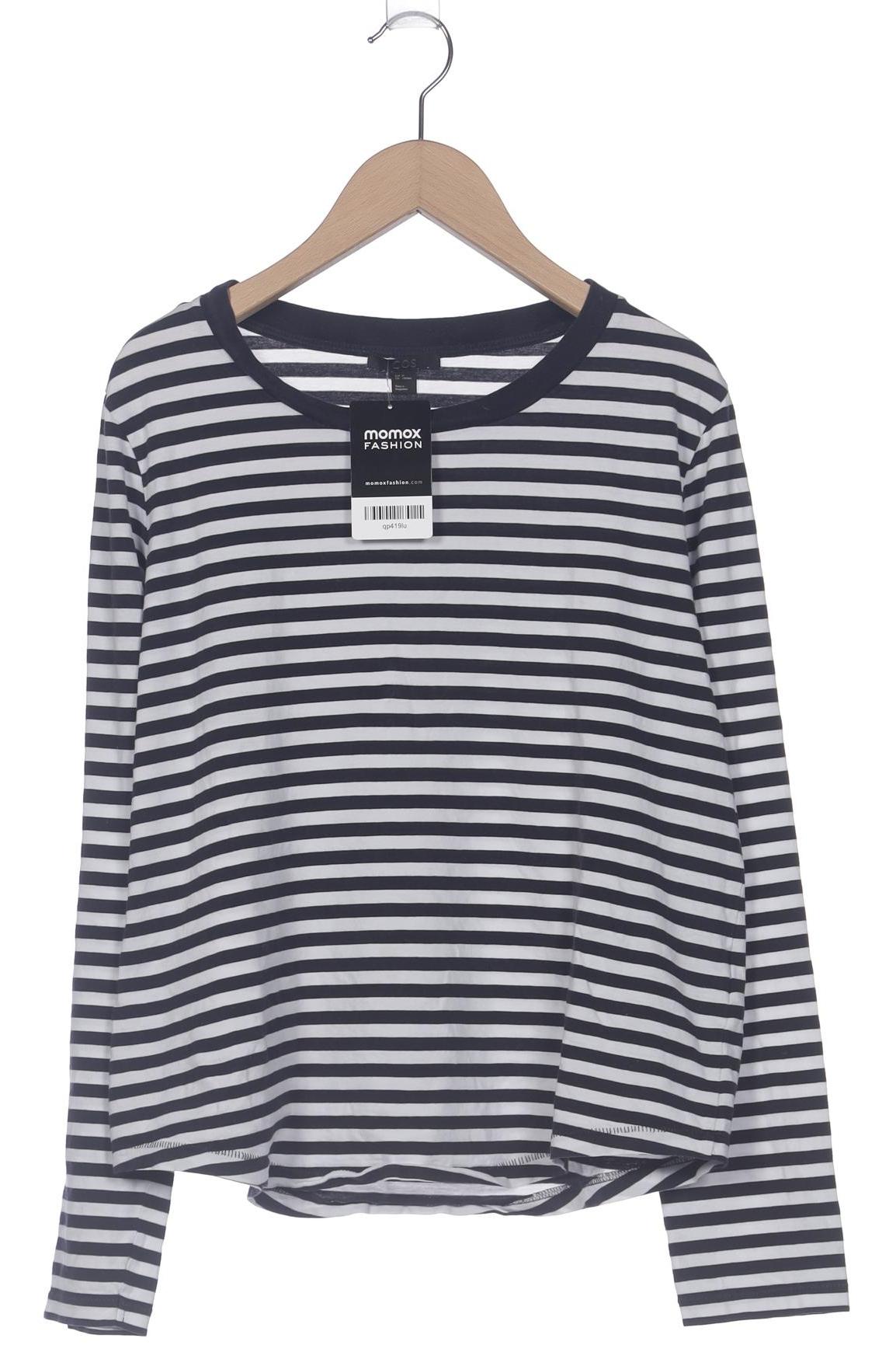 

COS Damen Langarmshirt, marineblau, Gr. 38