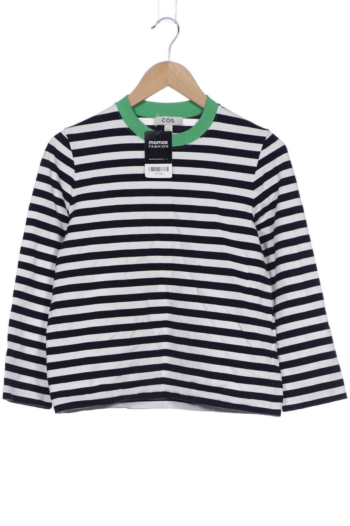 

COS Damen Langarmshirt, marineblau, Gr. 38