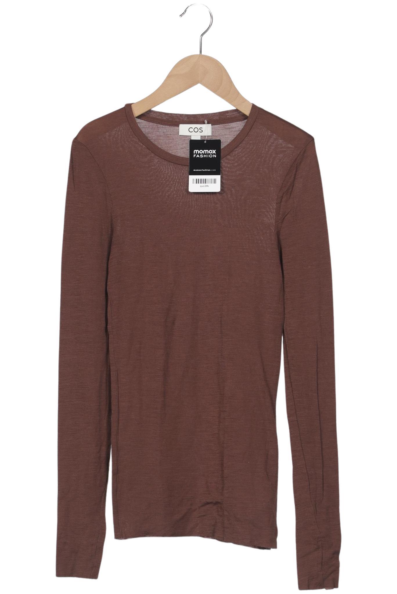 

COS Damen Langarmshirt, braun, Gr. 36