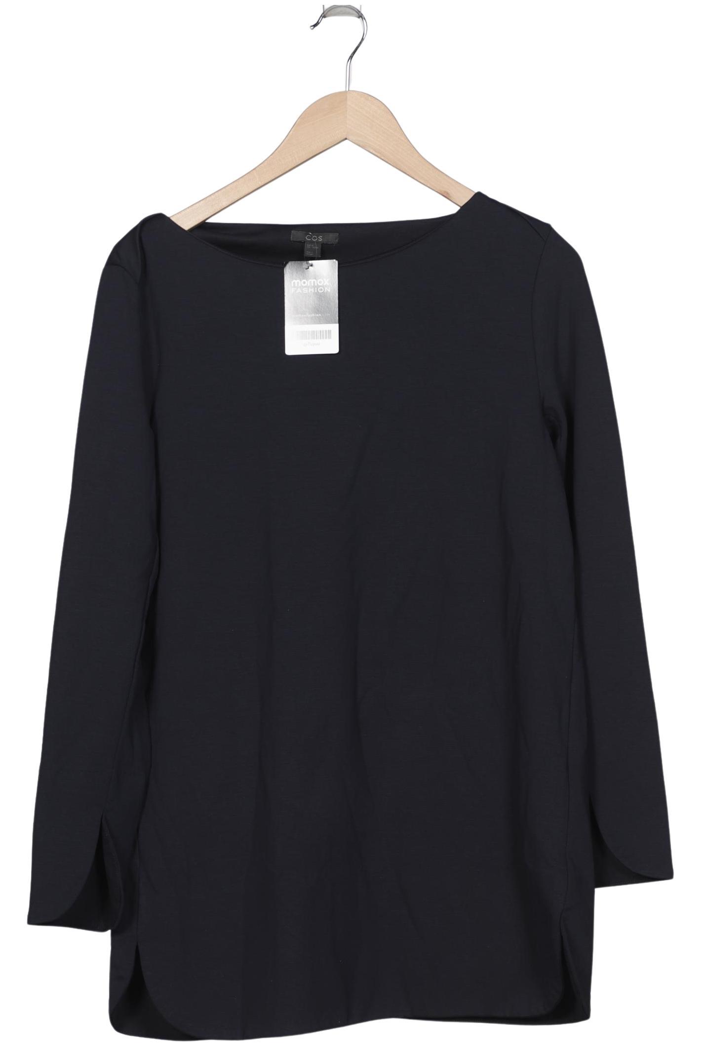 

COS Damen Langarmshirt, marineblau, Gr. 38