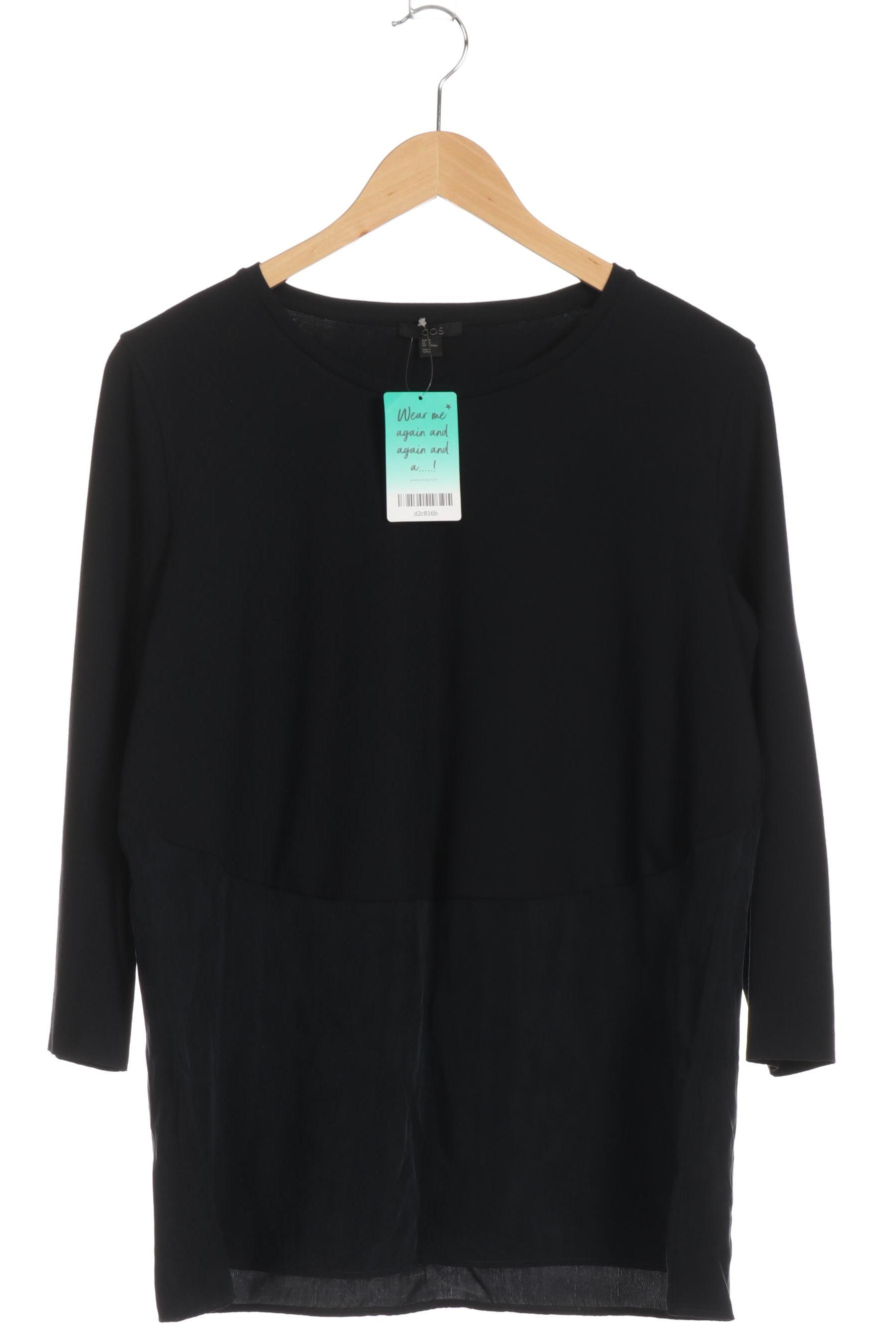 

COS Damen Langarmshirt, schwarz, Gr. 38