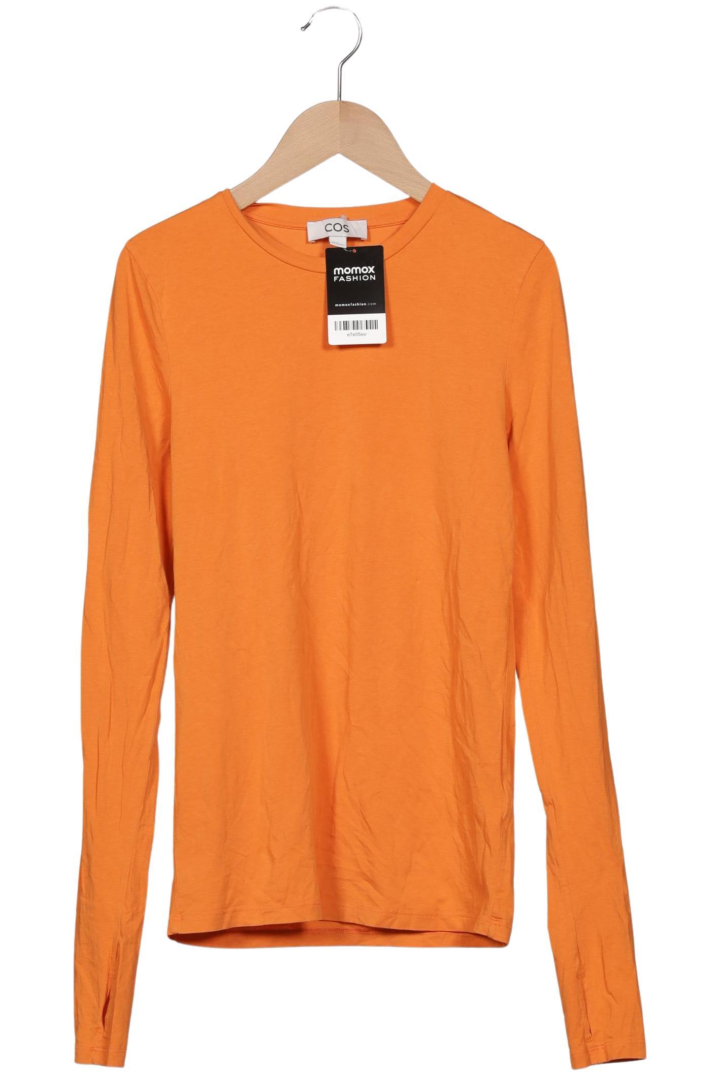 

COS Damen Langarmshirt, orange, Gr. 38