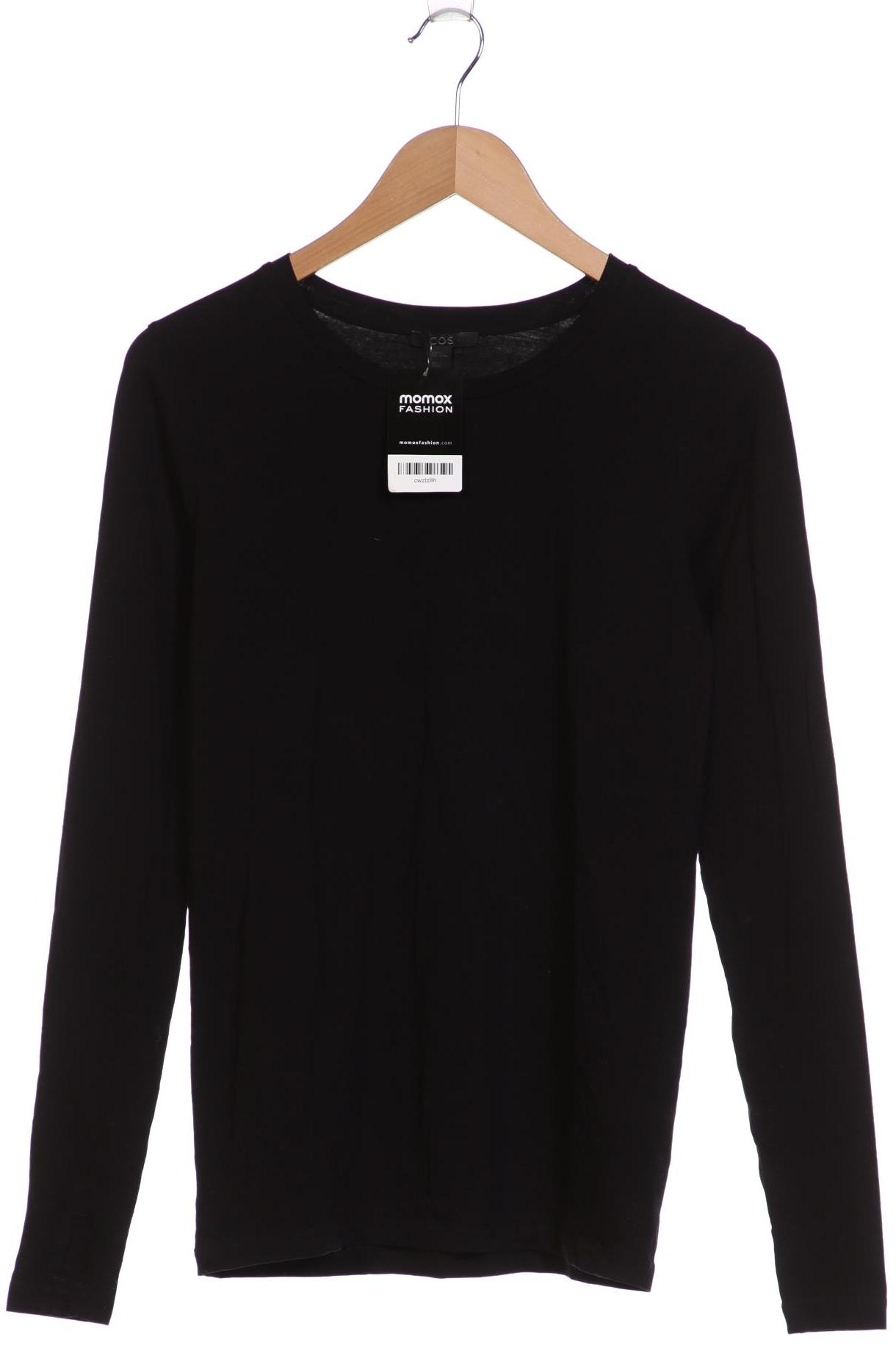

COS Damen Langarmshirt, schwarz, Gr. 38